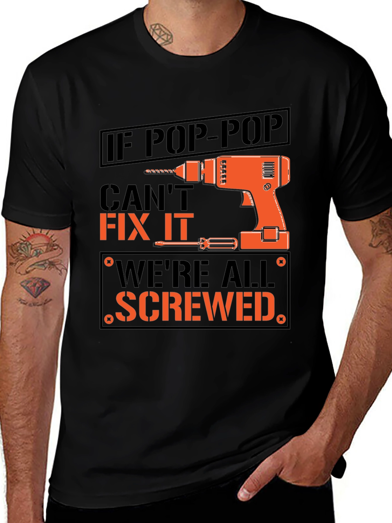 Pop-Pop Fix It T-Shirt - Funny Grandpa Gift