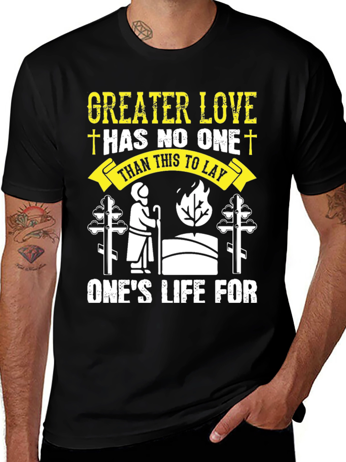 Variant 12 of Greater Love T-Shirt - Christian Faith Apparel