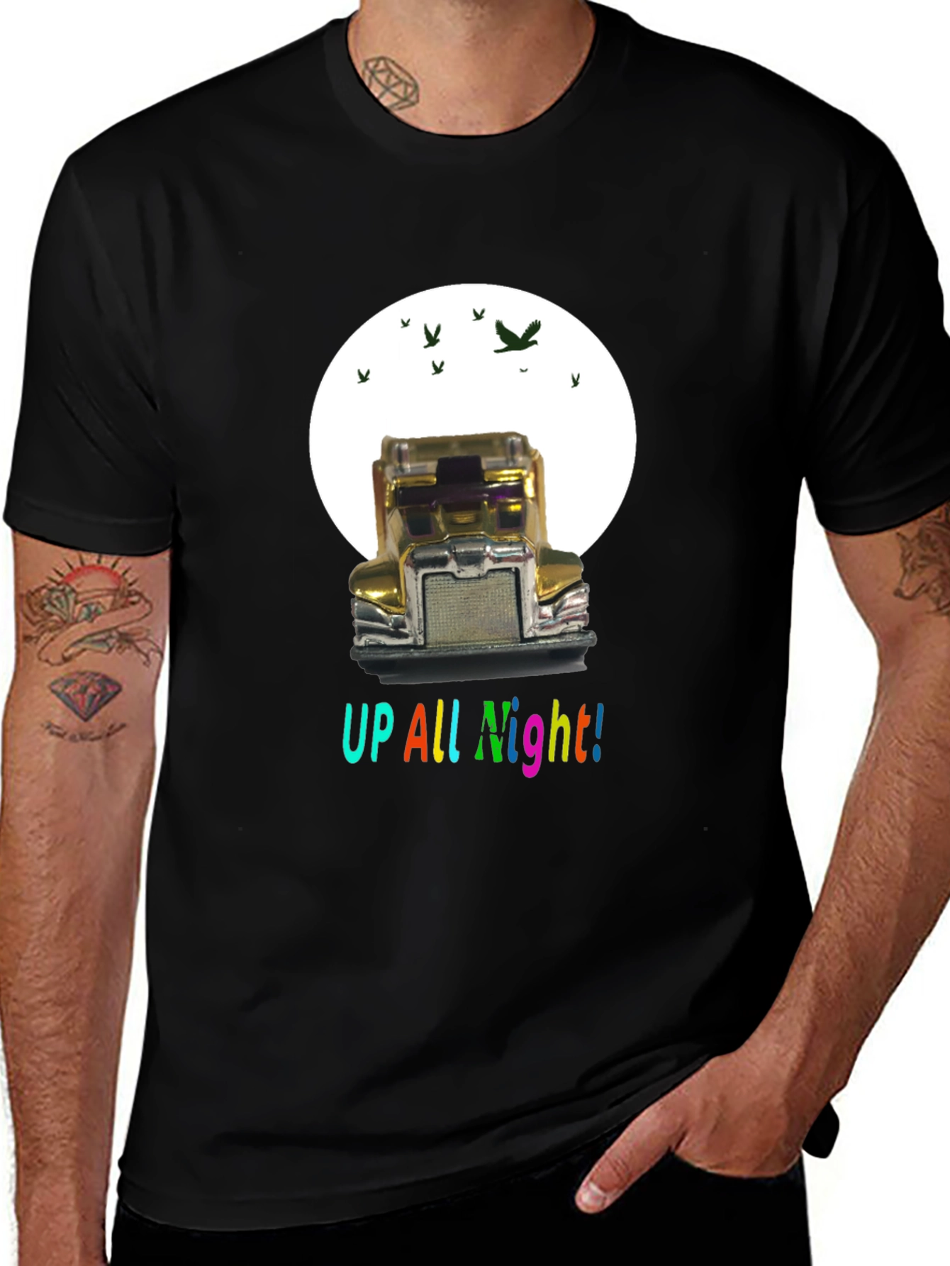 Variant 8 of Up All Night Trucker T-Shirt