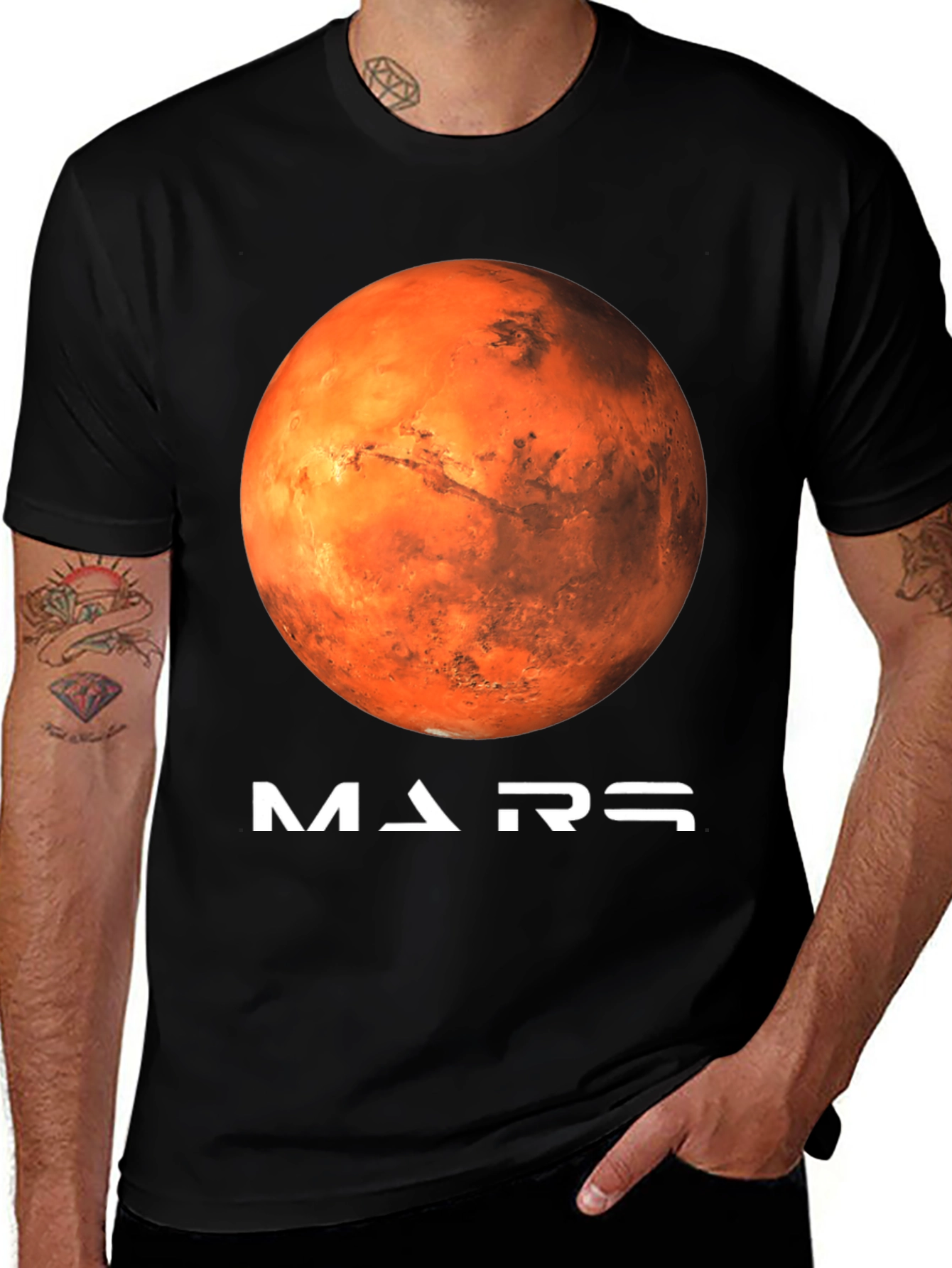 Mars Planet Graphic T-Shirt - Space Fan Apparel