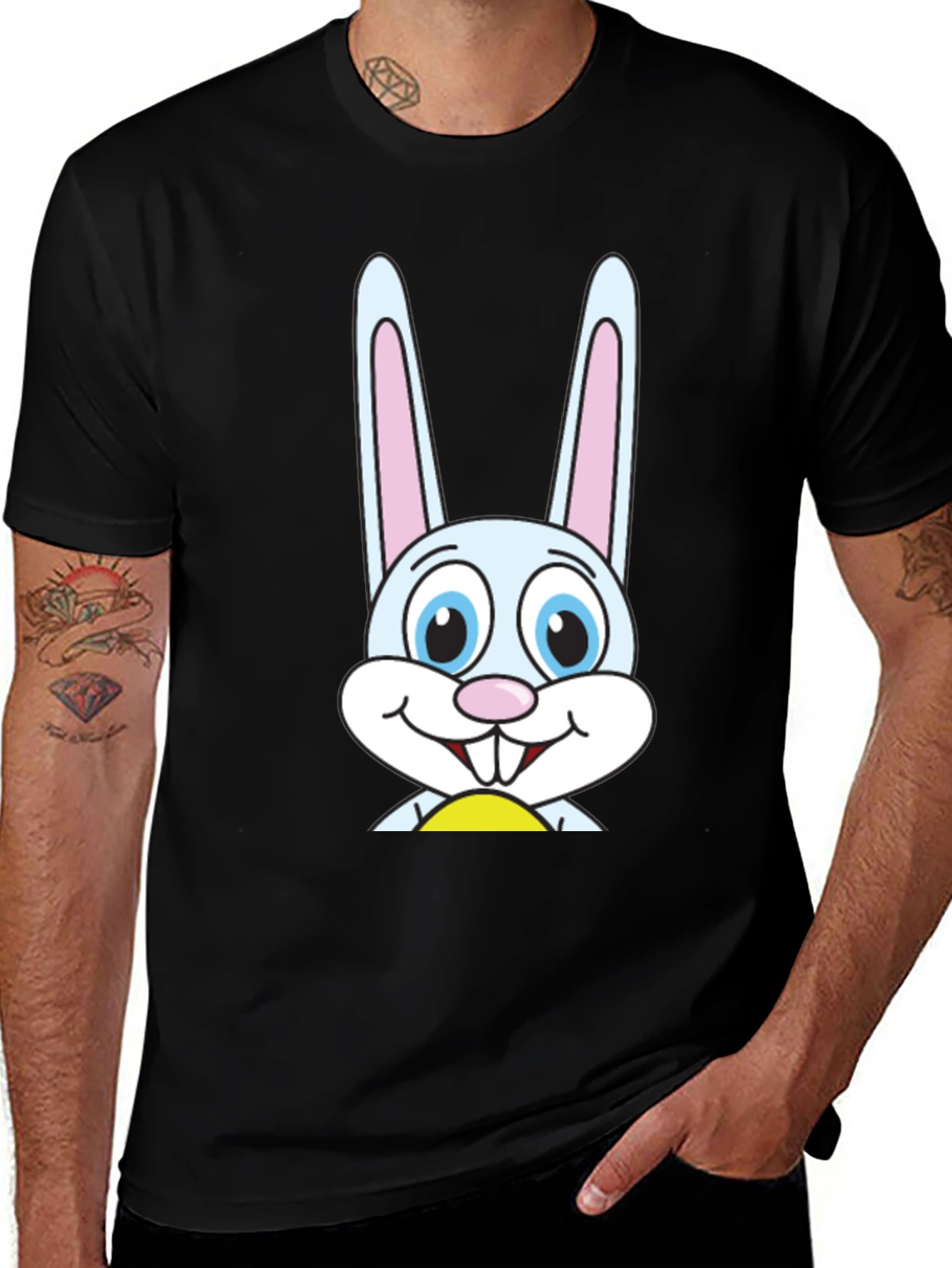 Variant 25 of Bunny Rabbit Graphic Tee - Soft Cotton Casual Wear