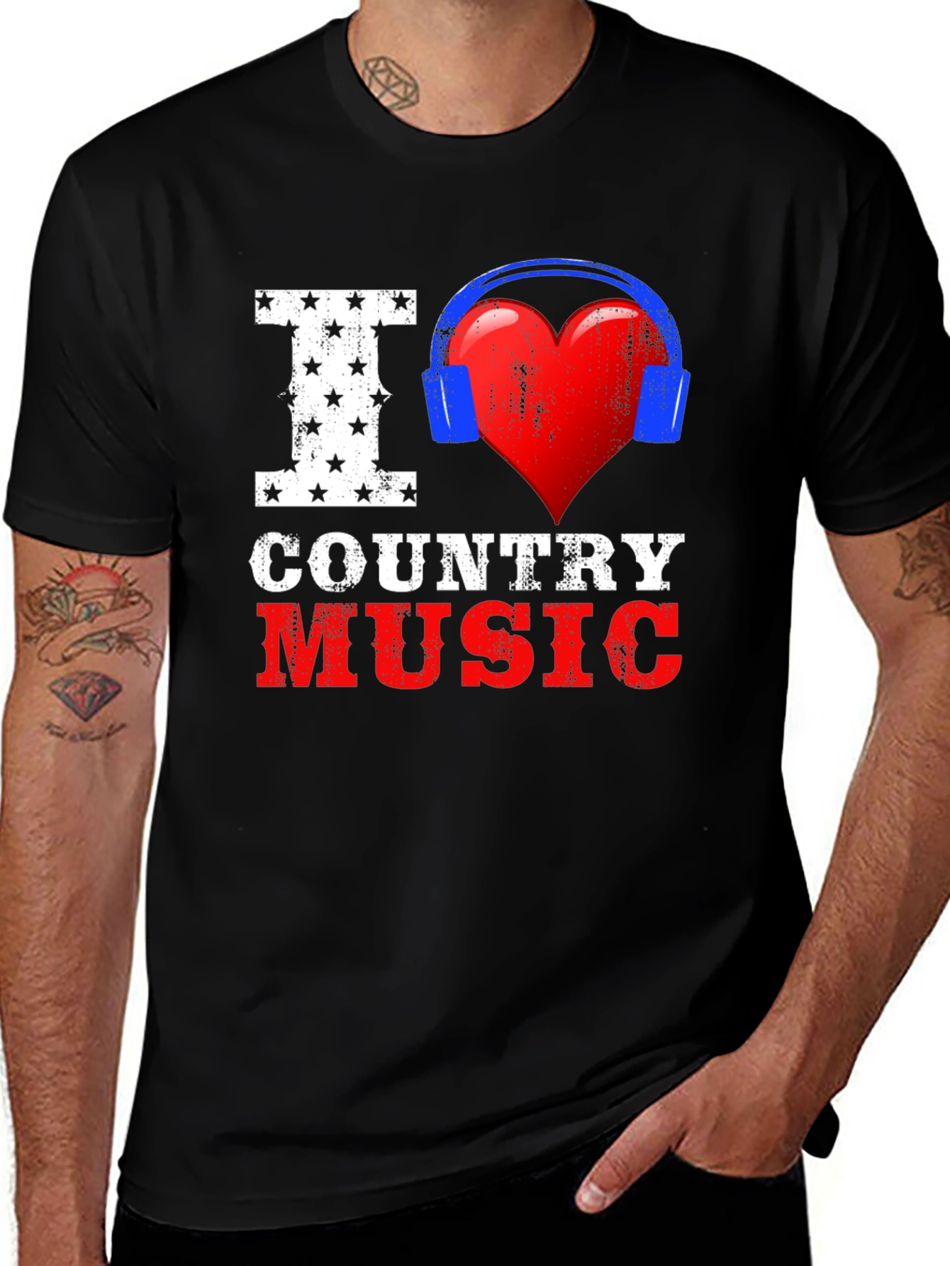 Variant 27 of I Love Country Music T-Shirt