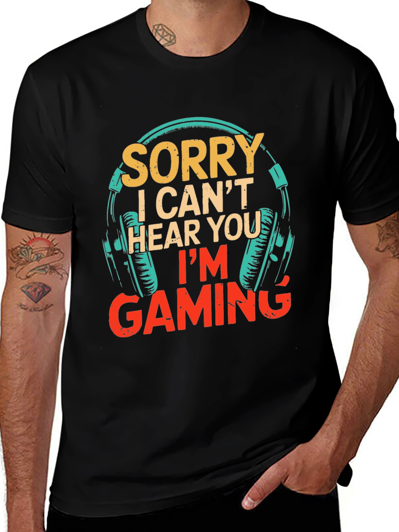 Variant 10 of Sorry I Can't Hear You I'm Gaming T-Shirt