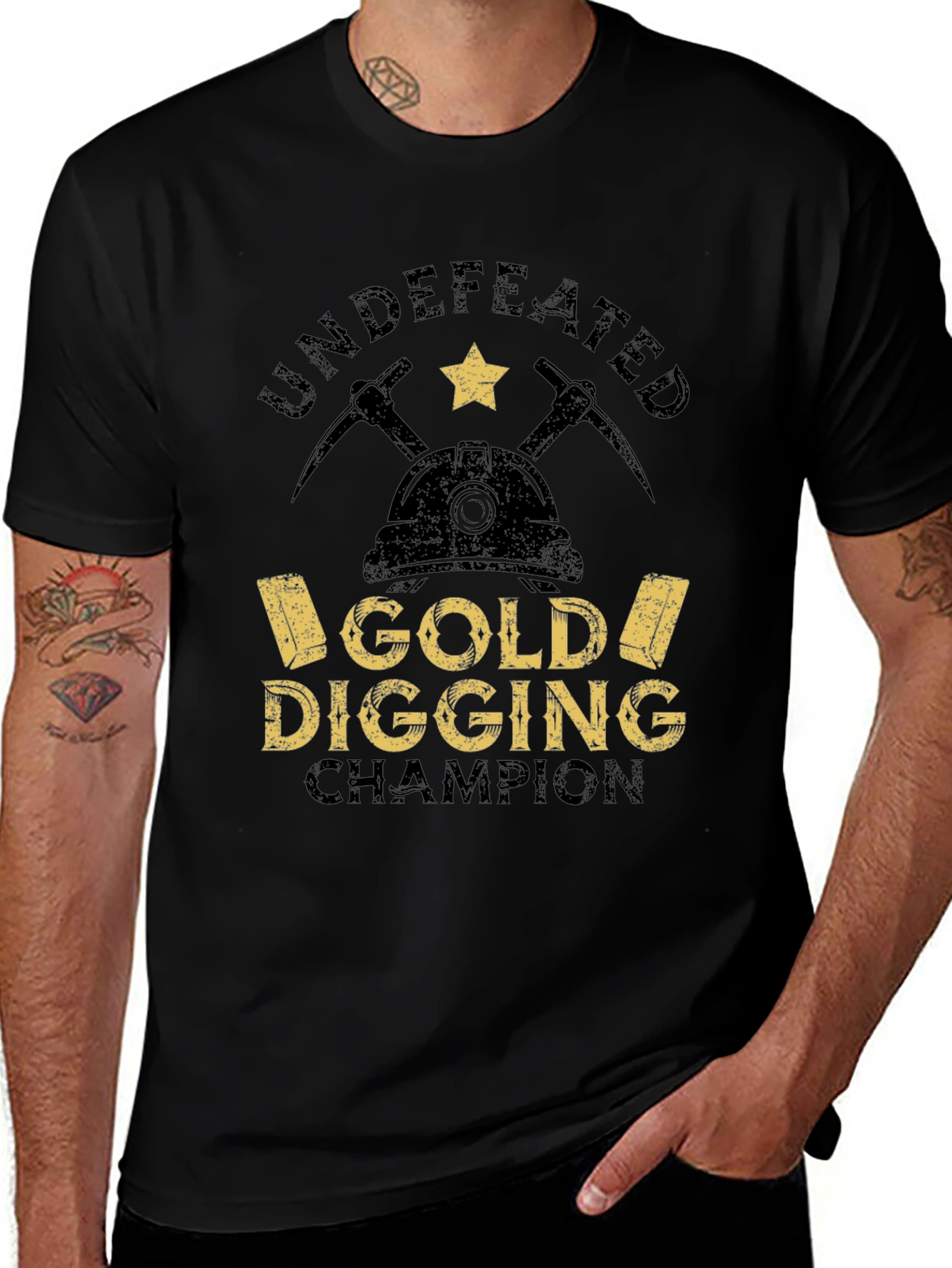 Undefeated Gold Digging Champion Graphic T-Shirt