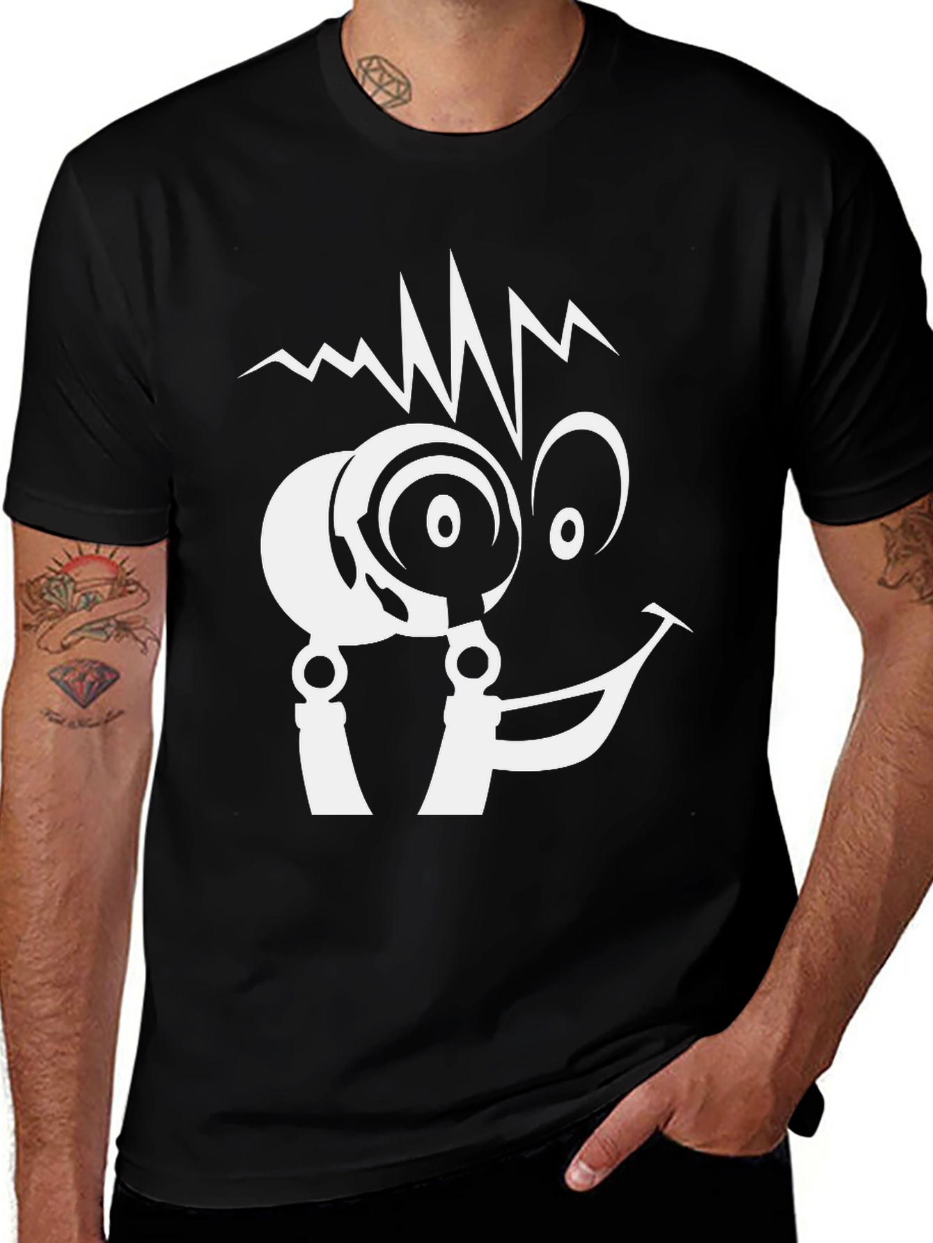 Variant 21 of Crazy Scientist Black Graphic T-Shirt