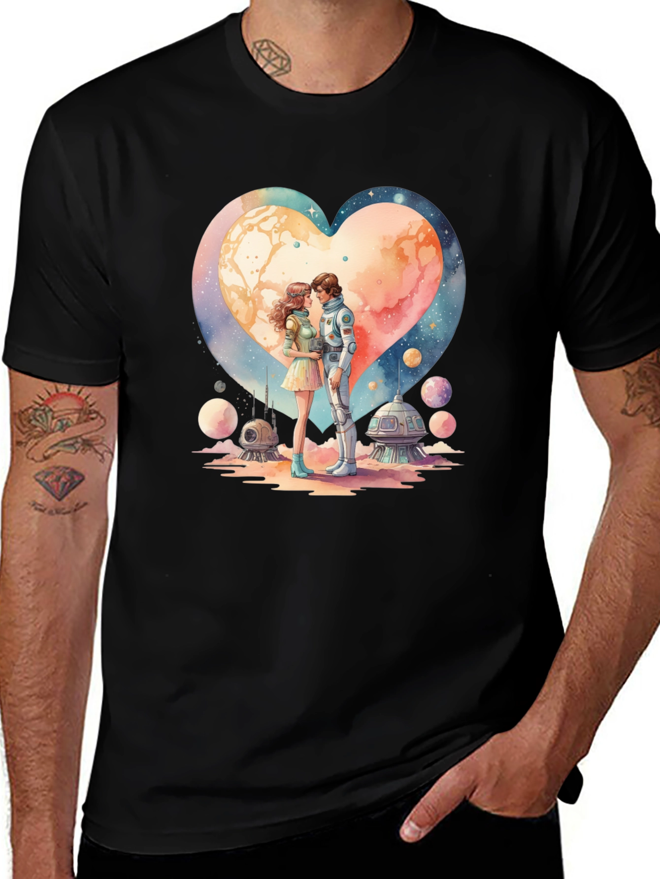 Variant 13 of Space Romance Graphic T-Shirt