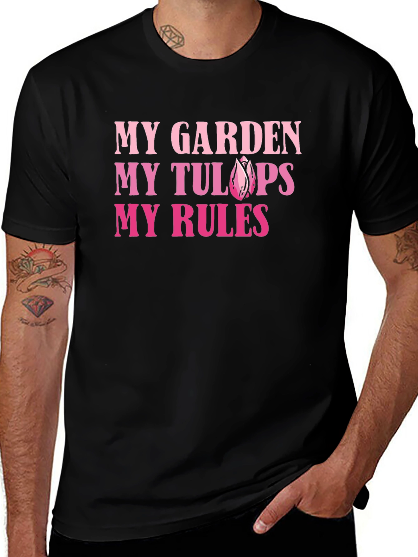 Variant 9 of My Garden My Tulips My Rules Graphic Tee