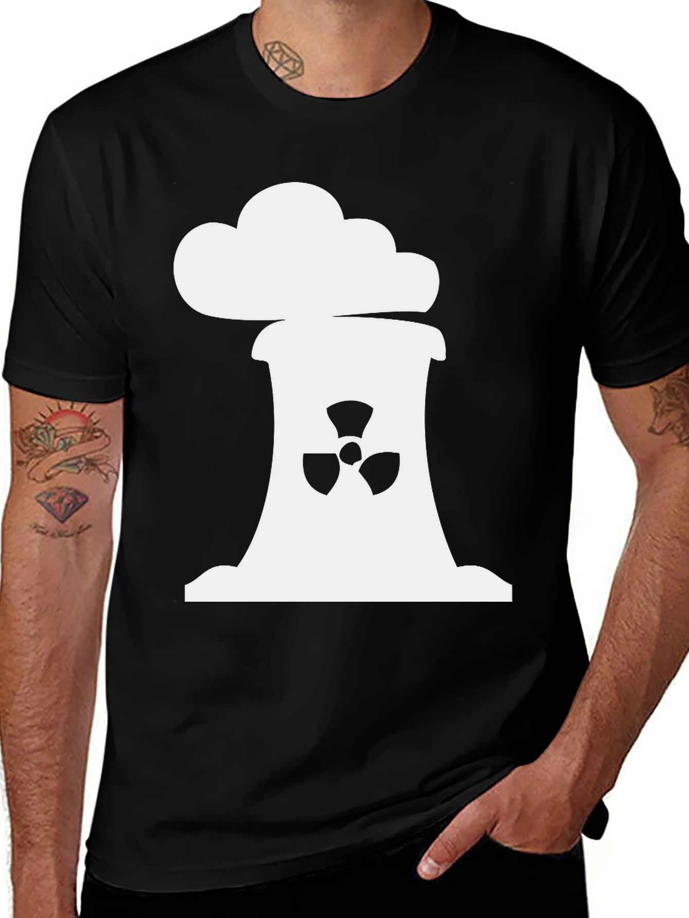 Variant 17 of Nuclear Power Plant T-Shirt - Black