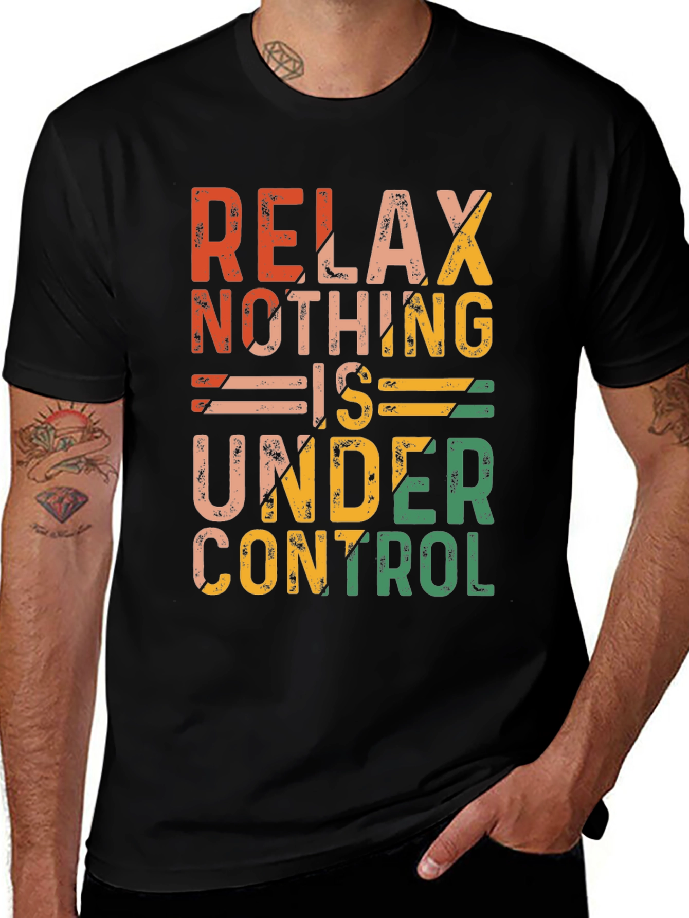 Variant 13 of Relax Nothing is Under Control Graphic Tee