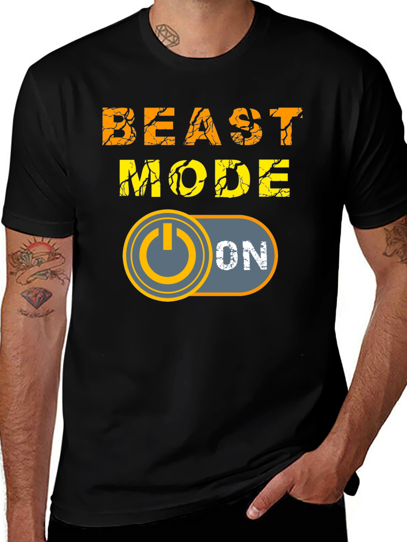 Variant 23 of Beast Mode On T-Shirt - Black Graphic Tee