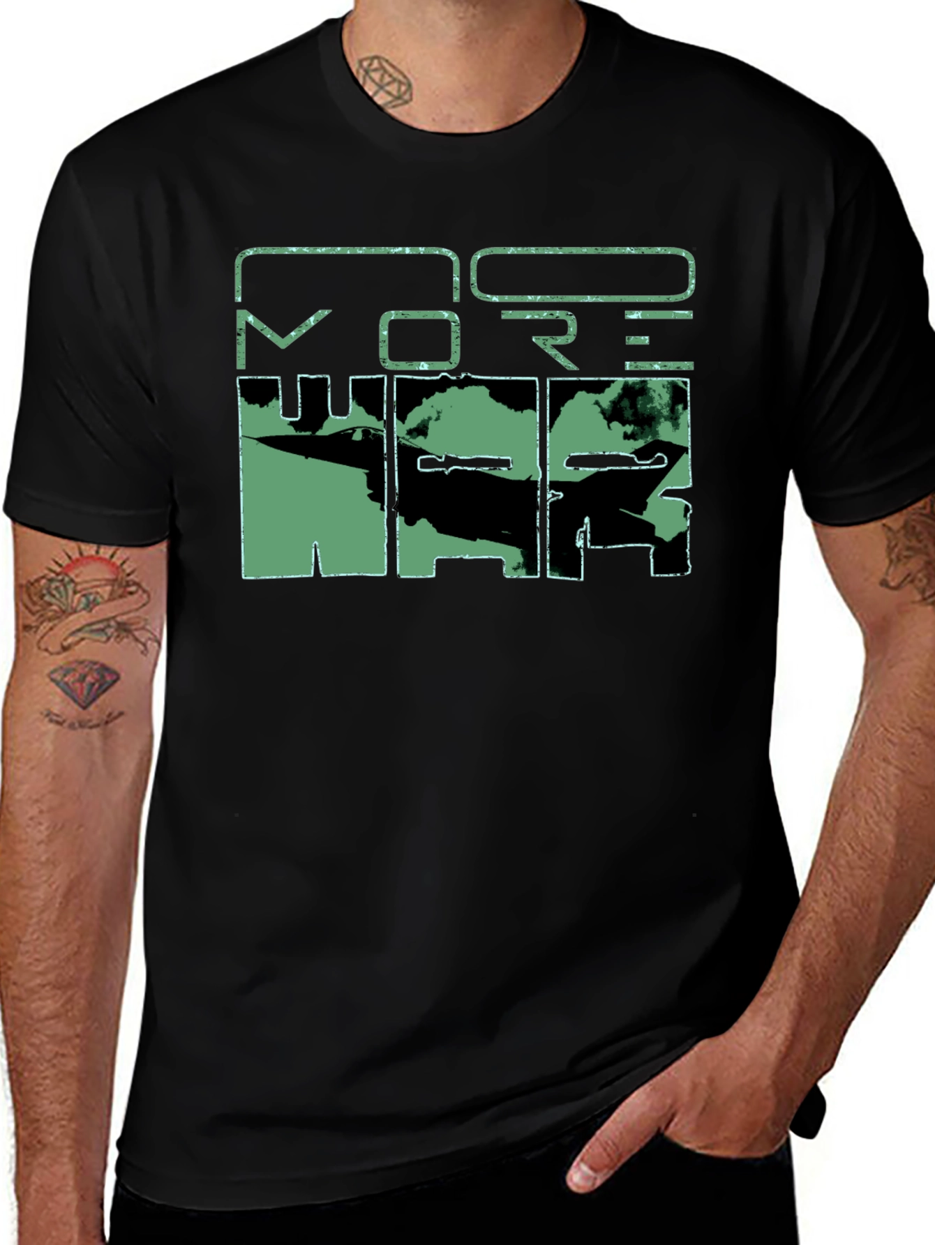 Variant 2 of Do More WAR T-Shirt - Military Style Graphic Tee