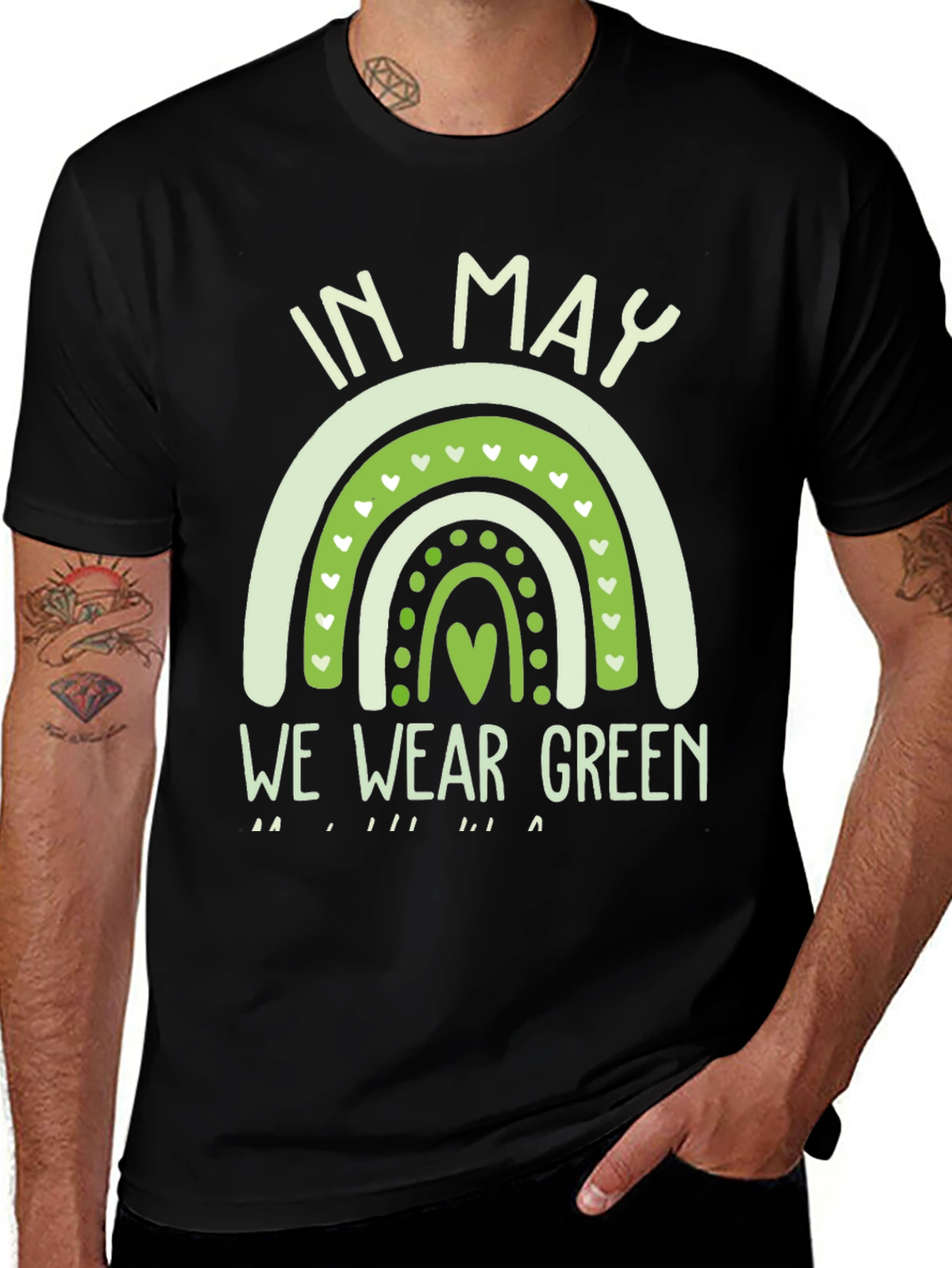 Variant 23 of In May We Wear Green Rainbow T-Shirt