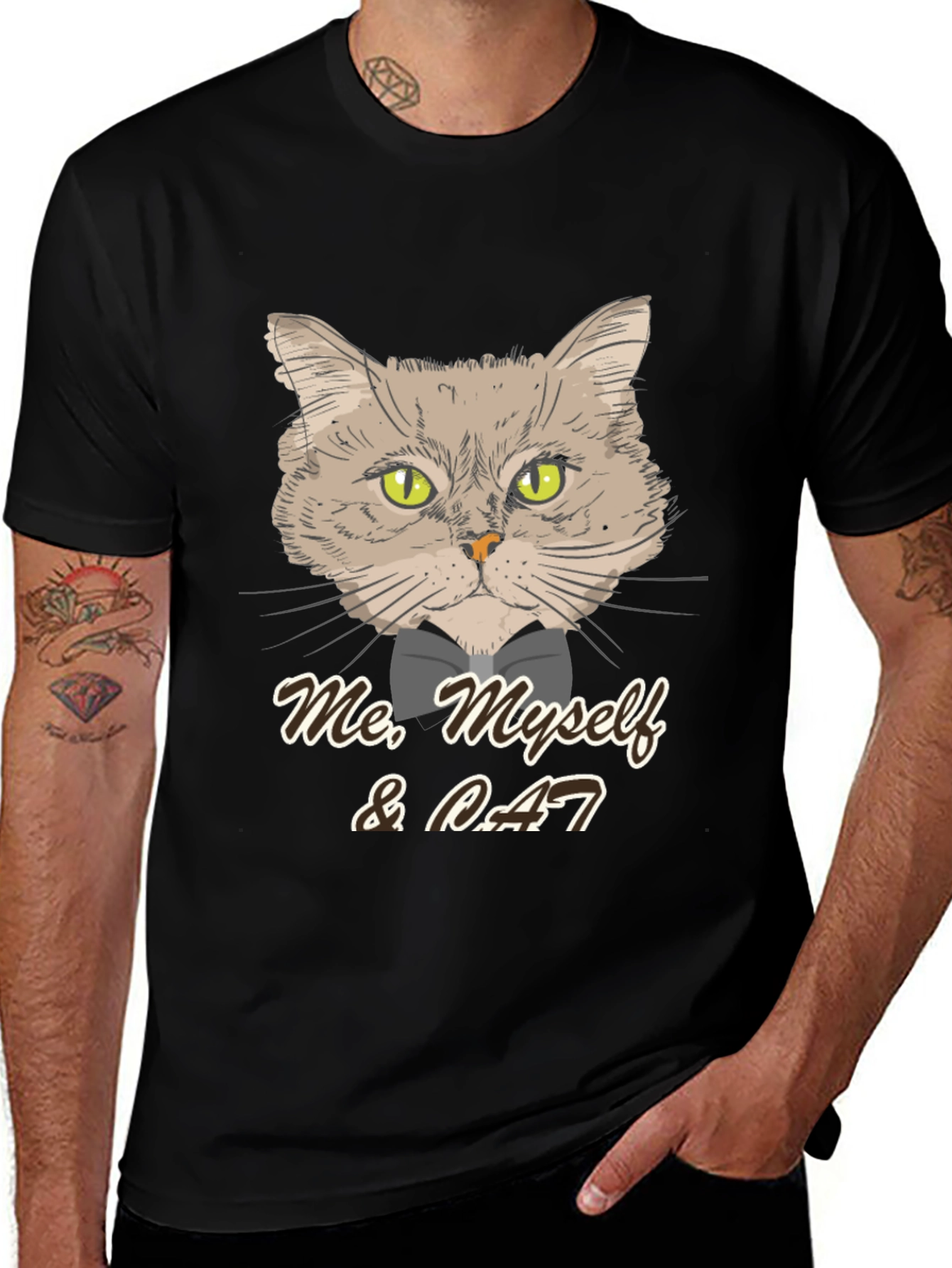 Variant 3 of Me, Myself & Cat T-Shirt