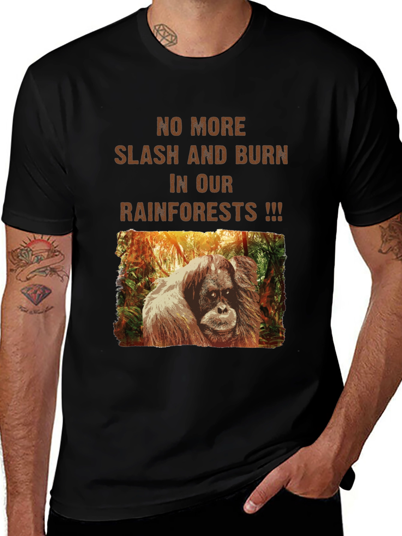 Rainforest Protection Tee: No More Slash and Burn