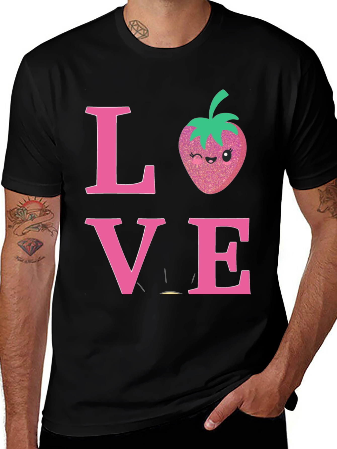 Variant 8 of Love Strawberry Graphic T-Shirt