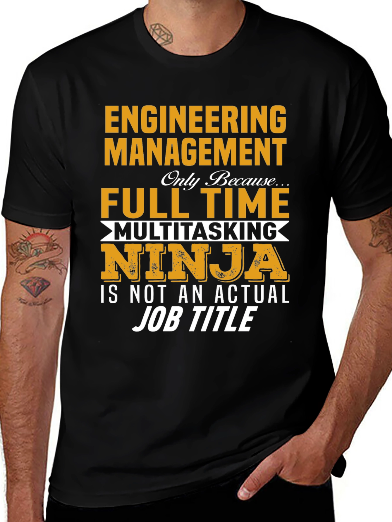 Variant 21 of Engineering Management Ninja T-Shirt
