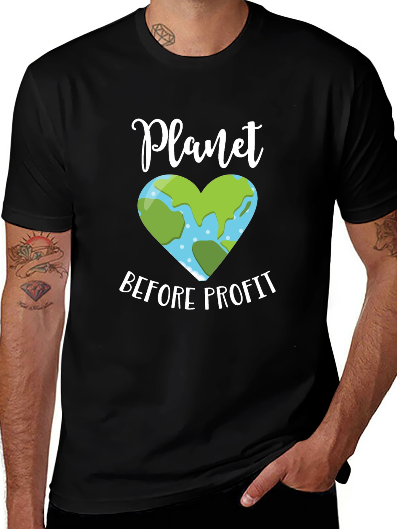 Planet Before Profit Graphic Tee - Eco-Friendly Unisex Shirt