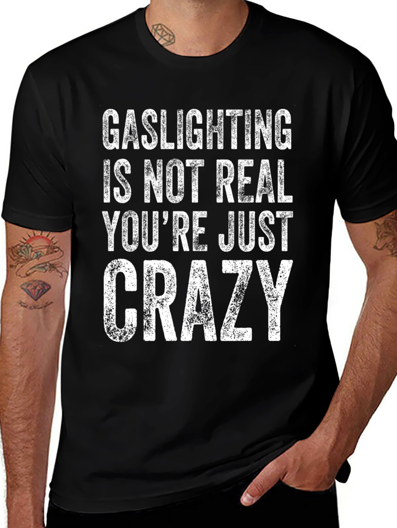 Variant 25 of Gaslighting is Not Real Men's T-Shirt