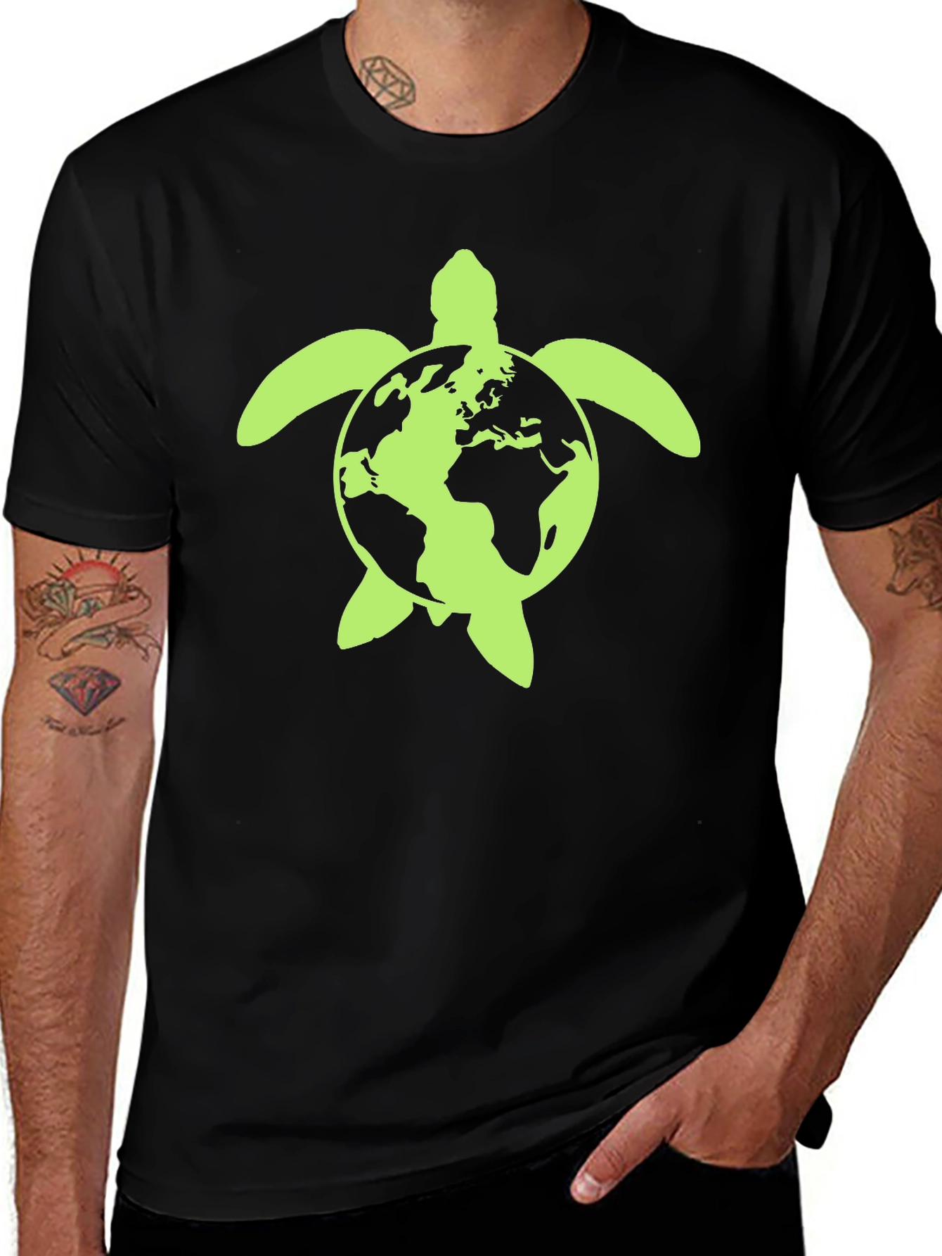 Variant 26 of Earth Turtle Graphic Tee