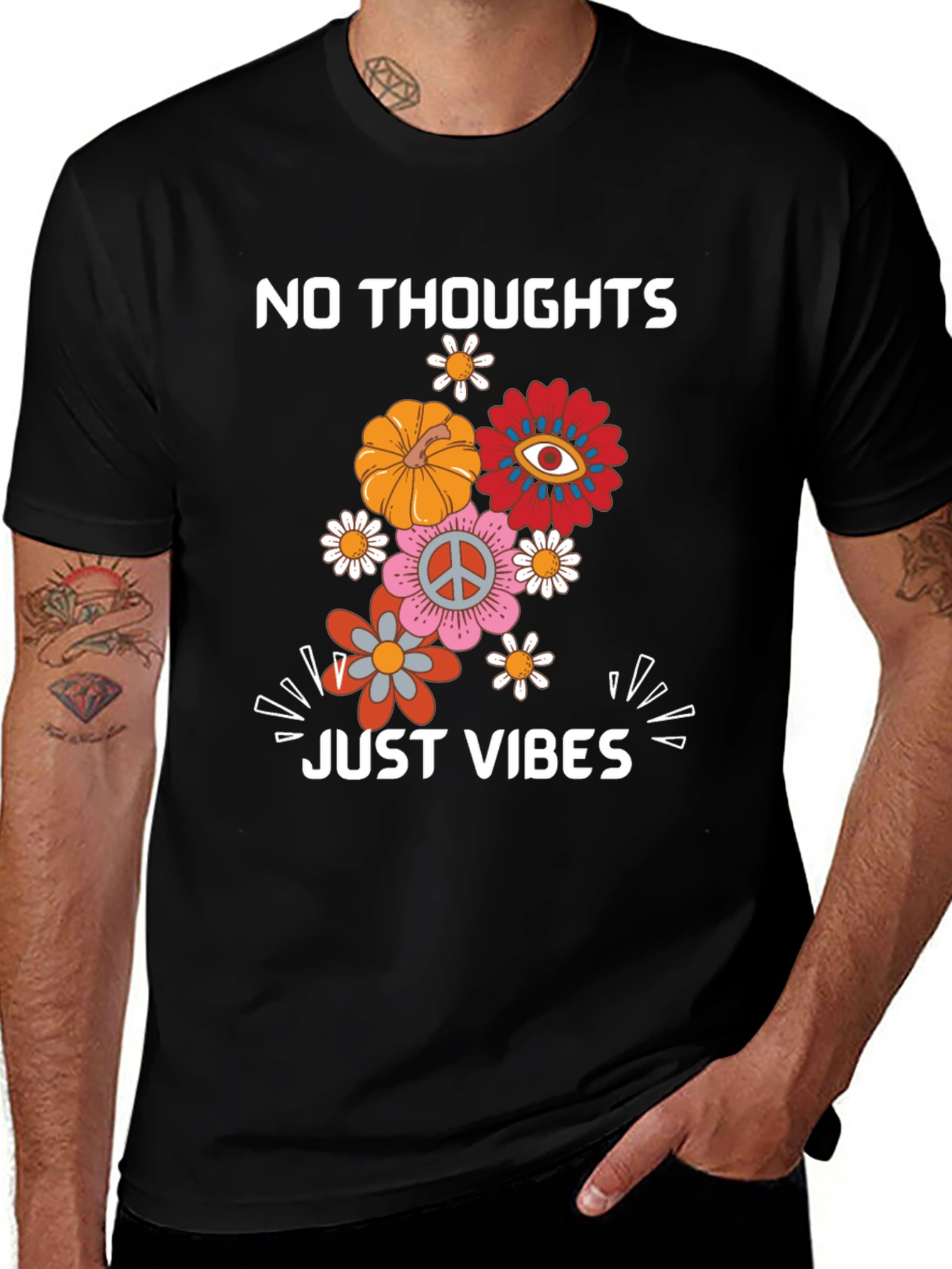Variant 28 of No Thoughts Just Vibes Graphic Tee