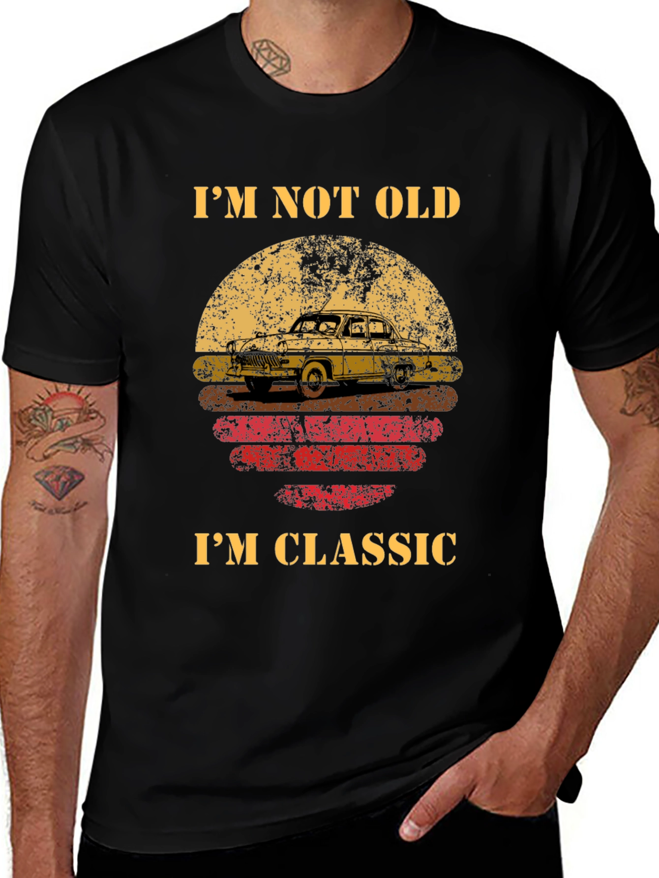 Variant 8 of Classic Car Graphic Tee - I'm Not Old, I'm Classic