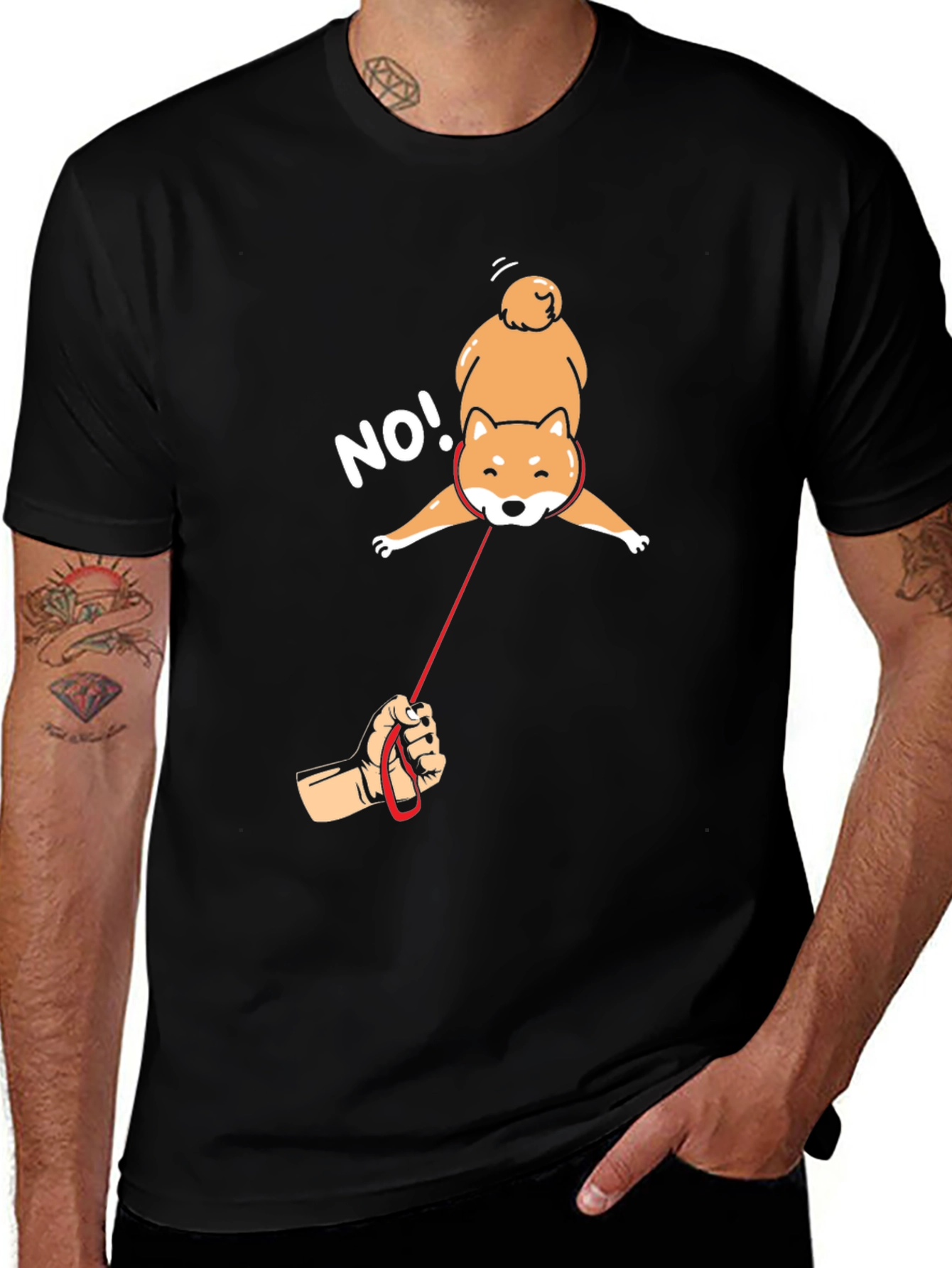 Variant 14 of Stubborn Shiba Inu T-Shirt - Funny Dog Design