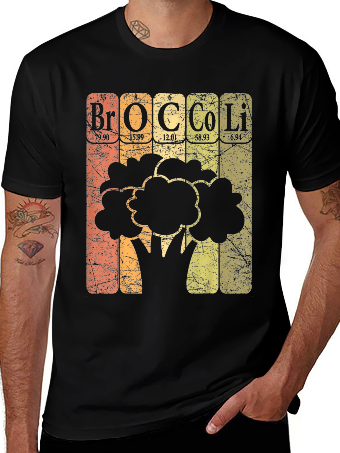 Periodic Table Broccoli T-Shirt