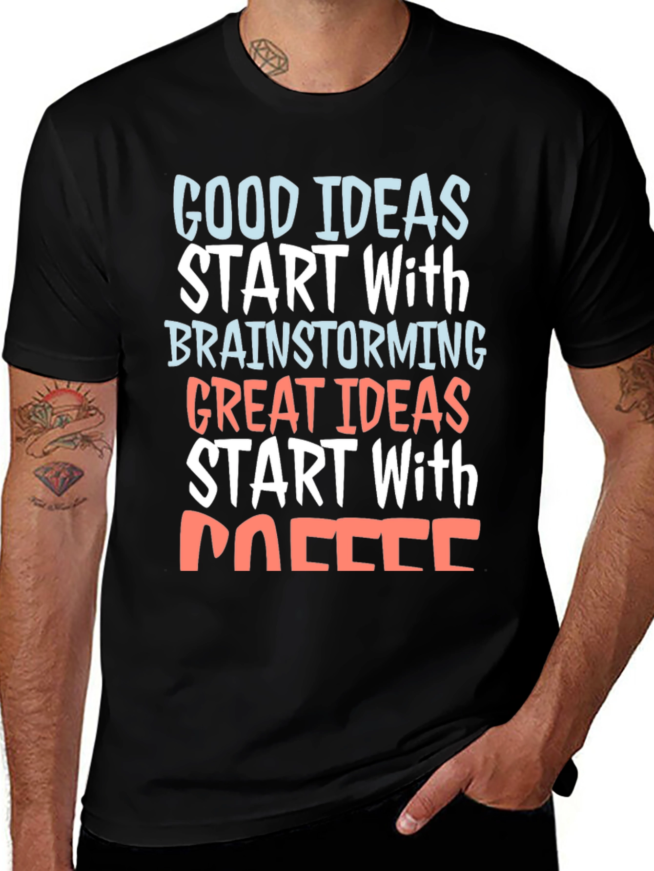 Variant 21 of Coffee Brainstorming Graphic Tee