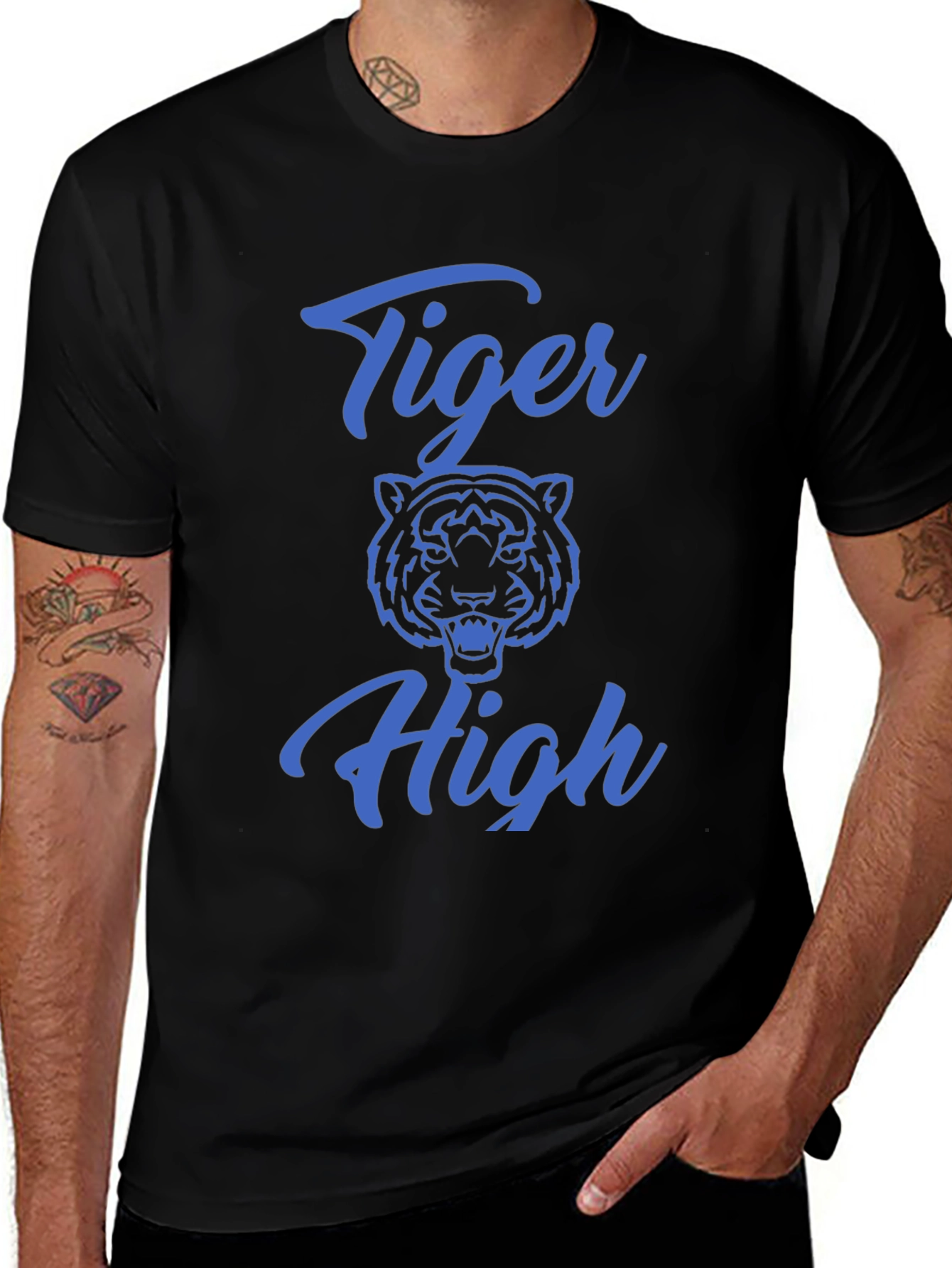 Variant 29 of Tiger High Graphic Tee - Cool Casual Style