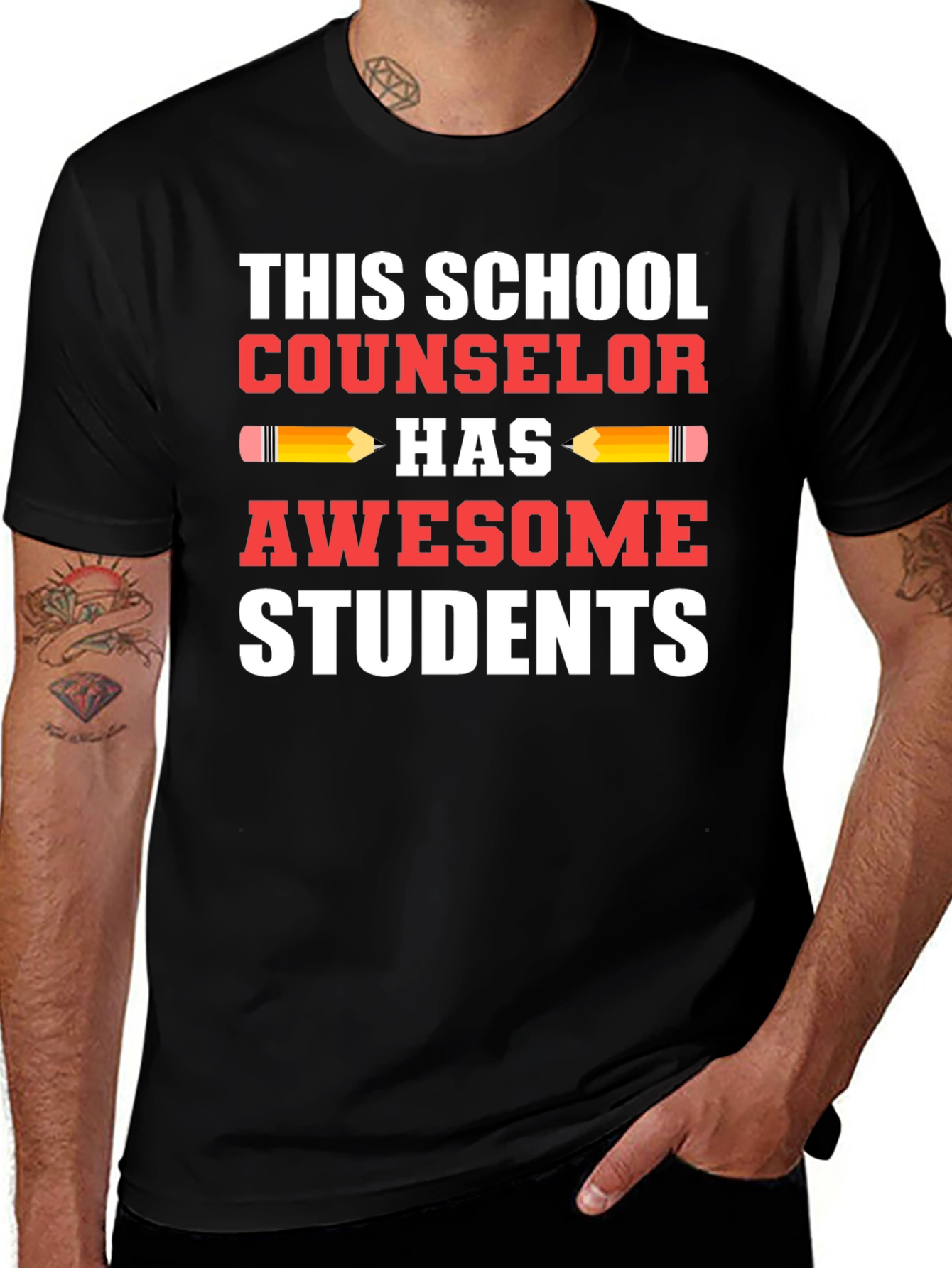 School Counselor Awesome Students T-Shirt