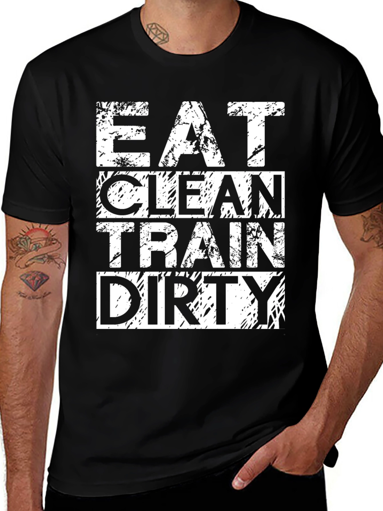 Variant 5 of Eat Clean Train Dirty T-Shirt