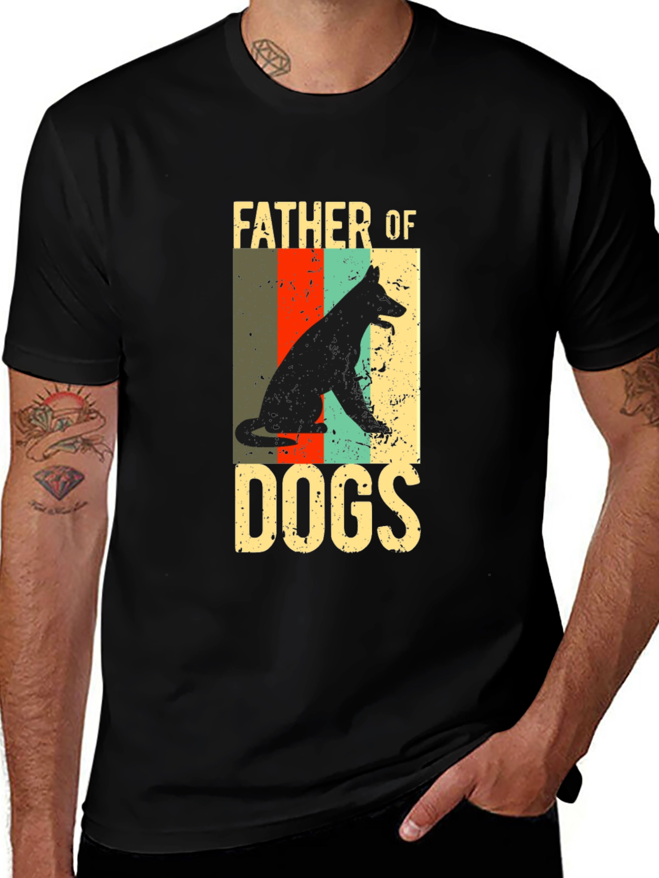 Variant 15 of Father of Dogs T-Shirt - Dog Lover Tee