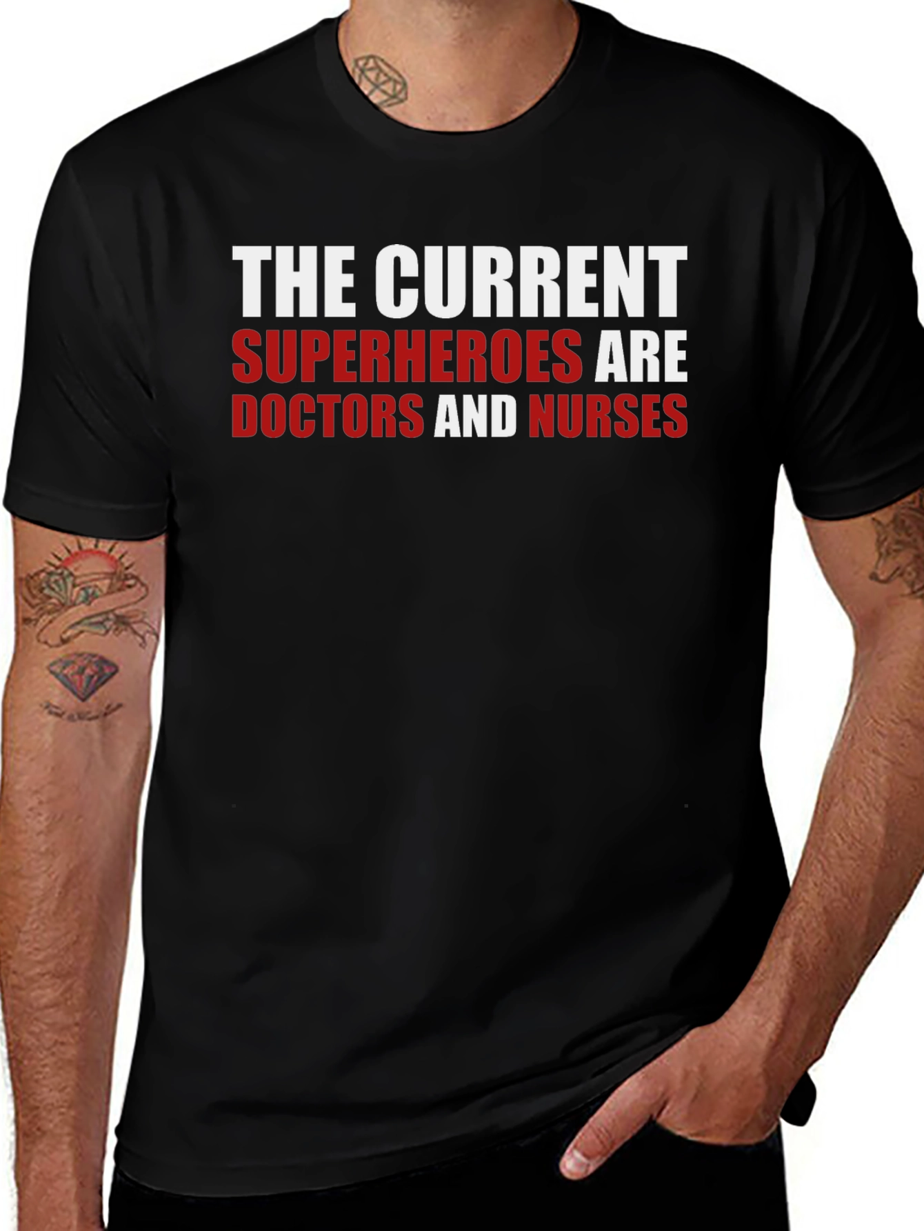 Variant 9 of Heroes Doctors & Nurses T-Shirt