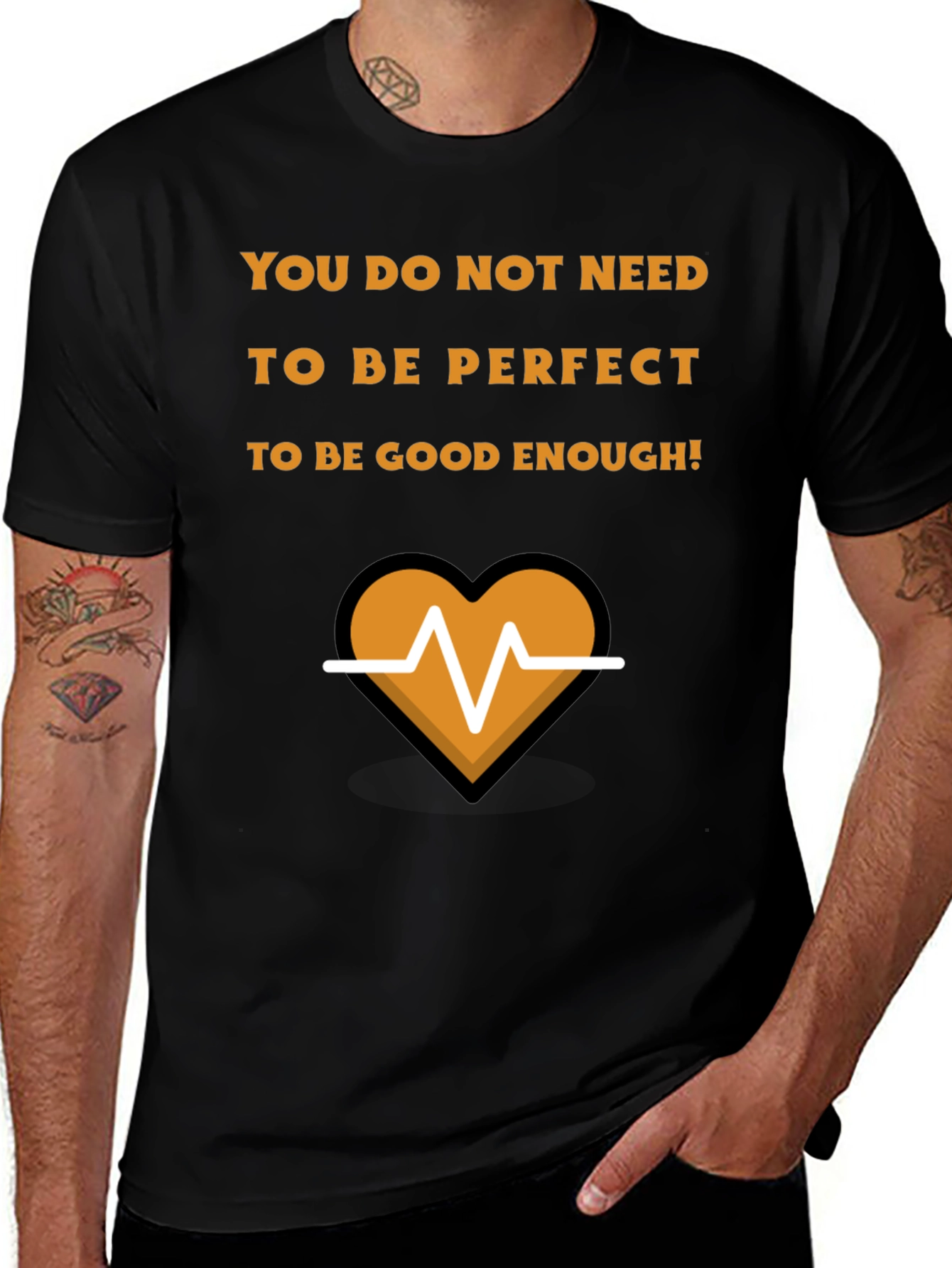 Variant 8 of Motivational T-Shirt: Perfect is Not Needed