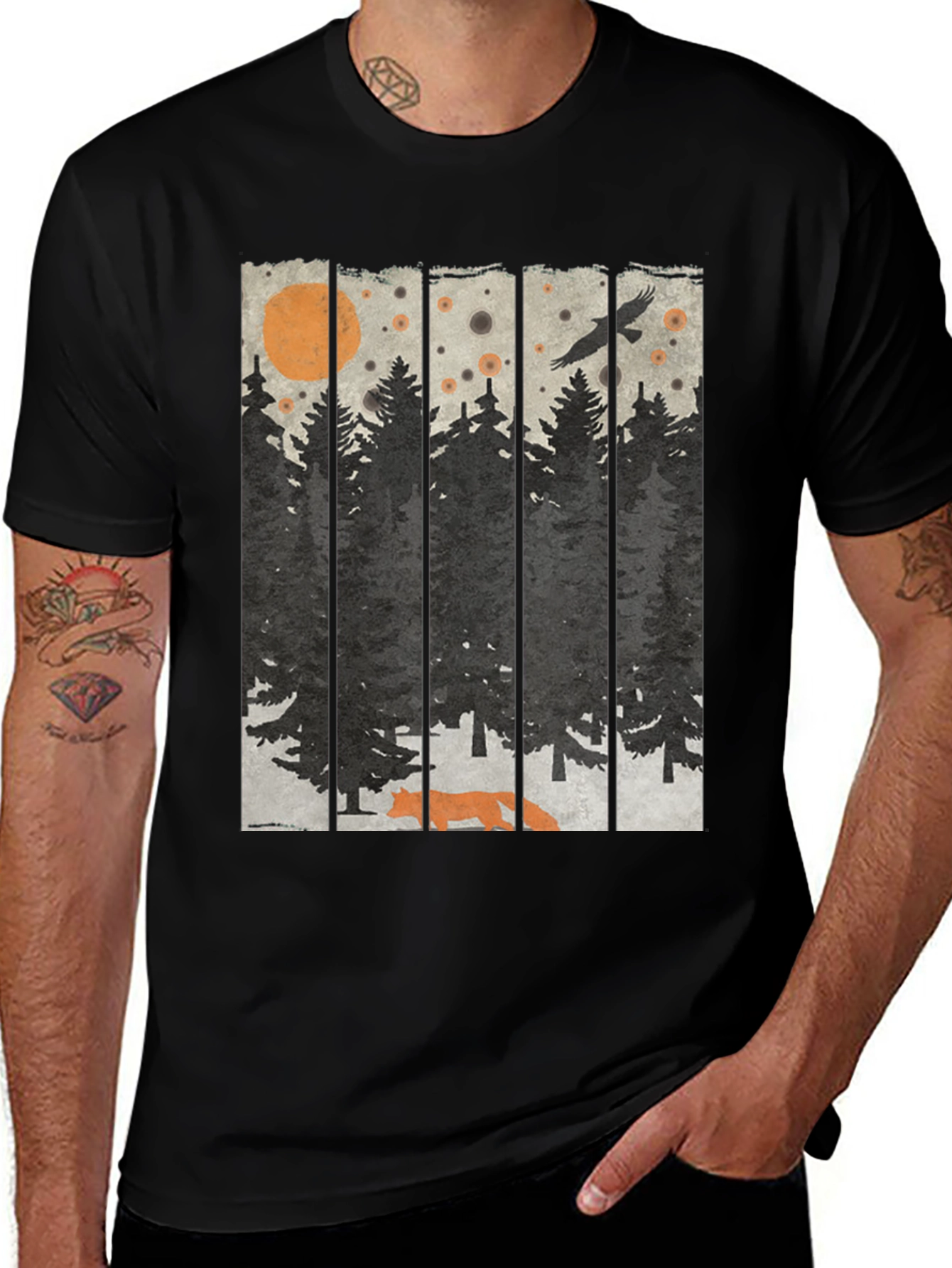 Variant 12 of Forest Scene Graphic Tee