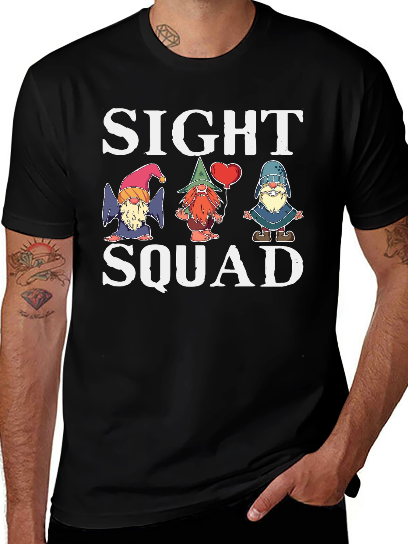 Variant 26 of Sight Squad Gnome Graphic Tee