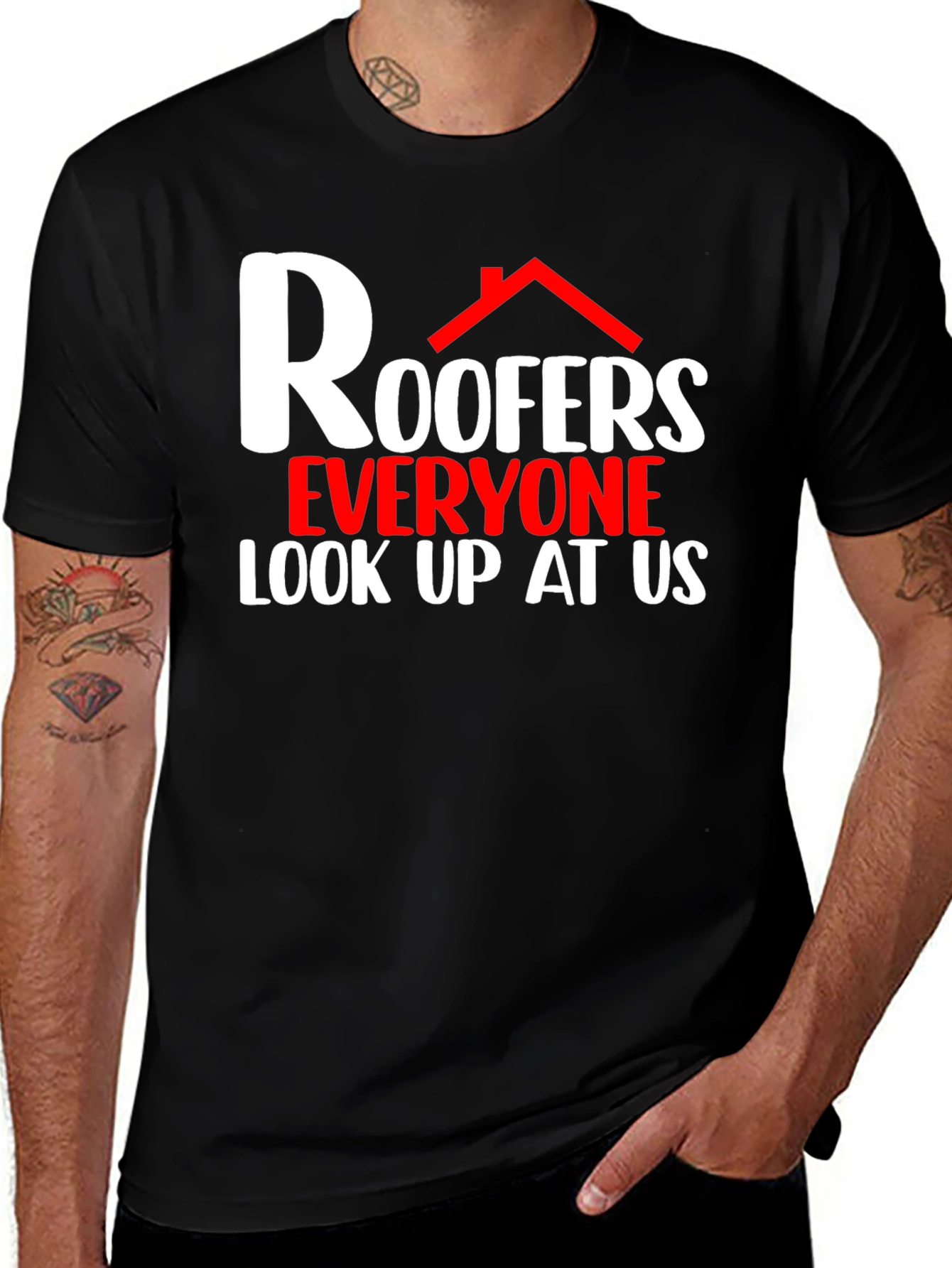 Variant 19 of Roofers Look Up At Us Graphic T-Shirt