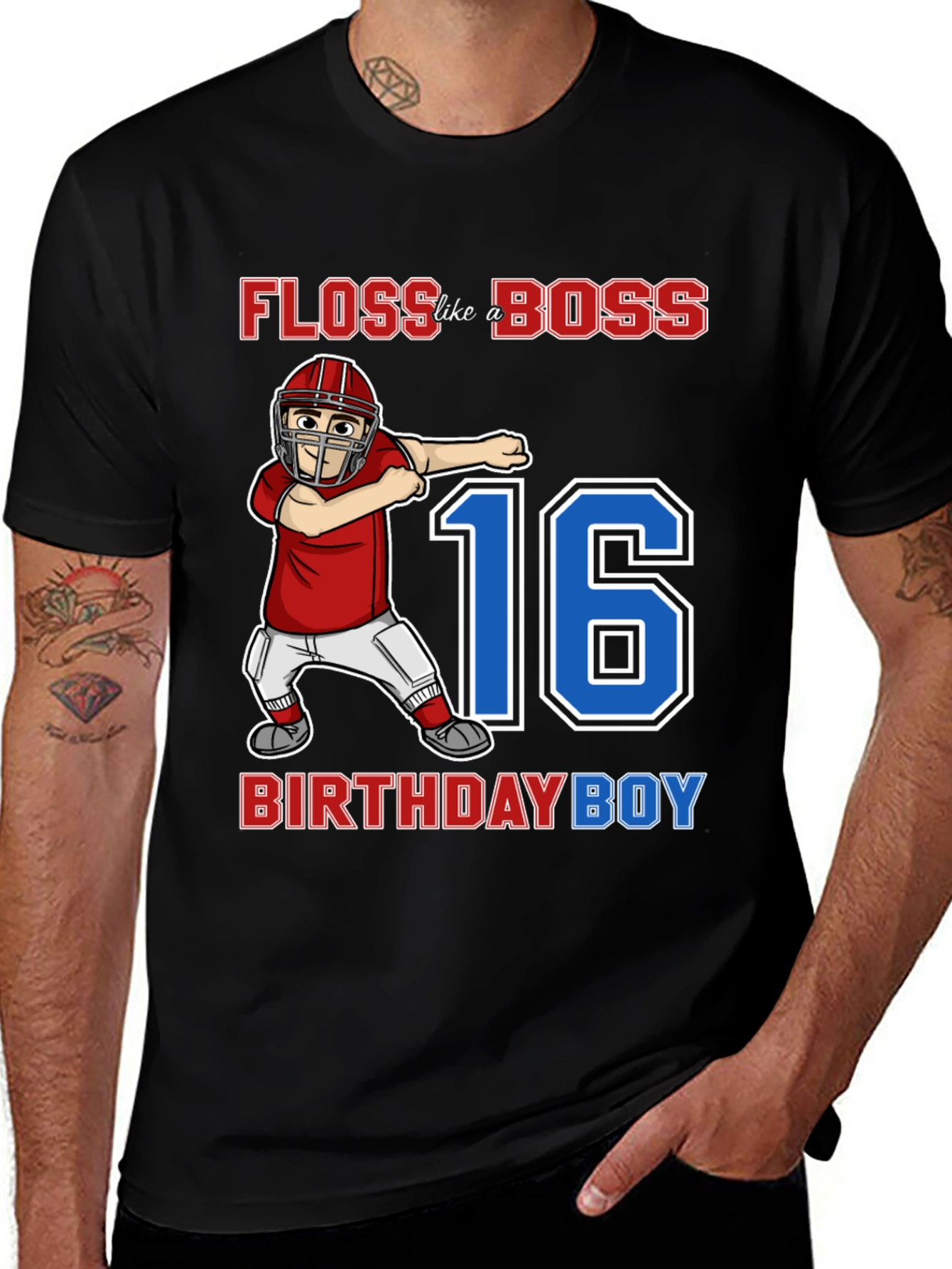 Variant 5 of Floss Like a Boss Birthday Boy T-Shirt