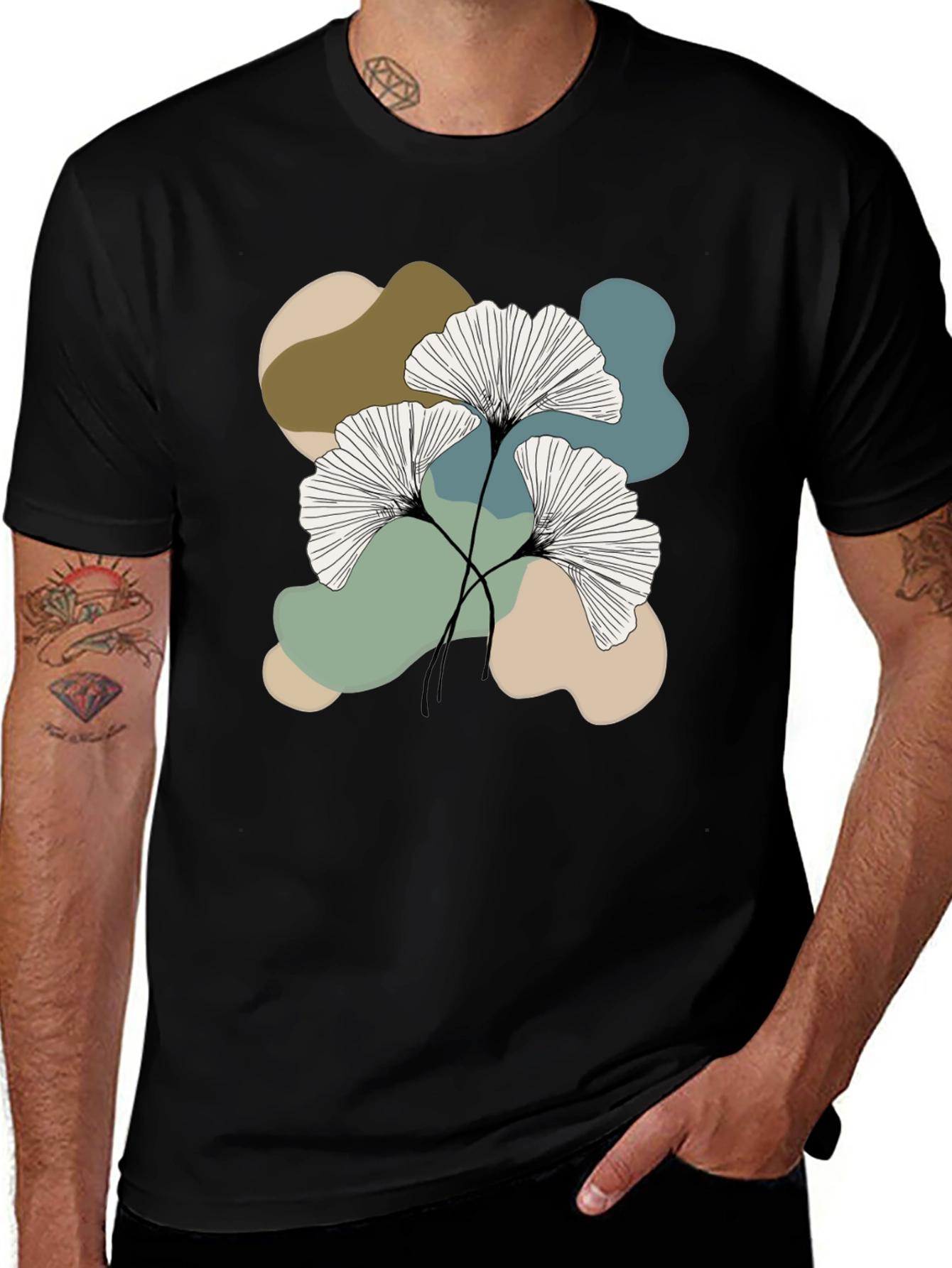 Variant 13 of Botanical Abstract Graphic T-Shirt