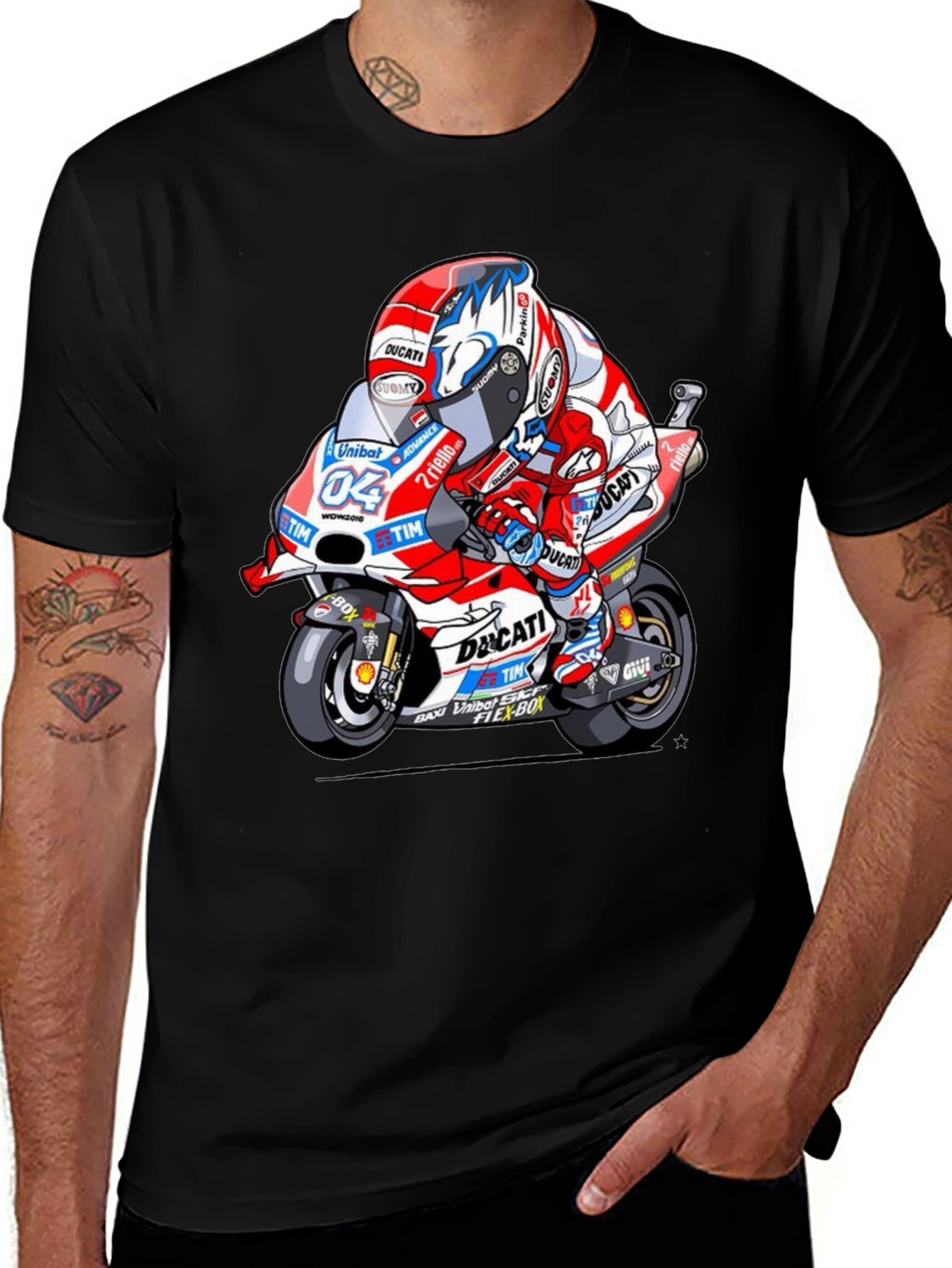 Ducati Rider Graphic Tee - Black