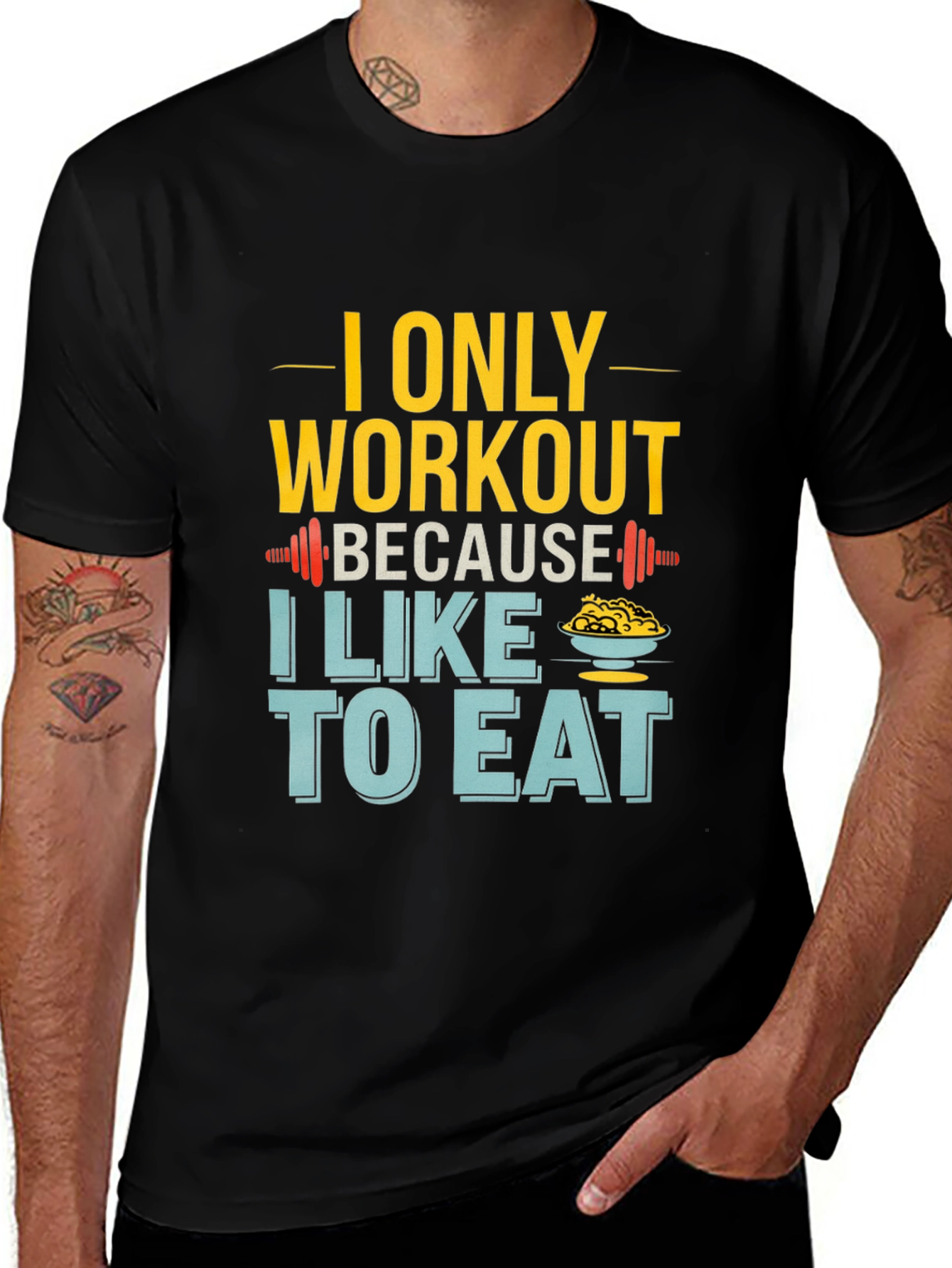 Variant 30 of Workout to Eat Funny T-Shirt