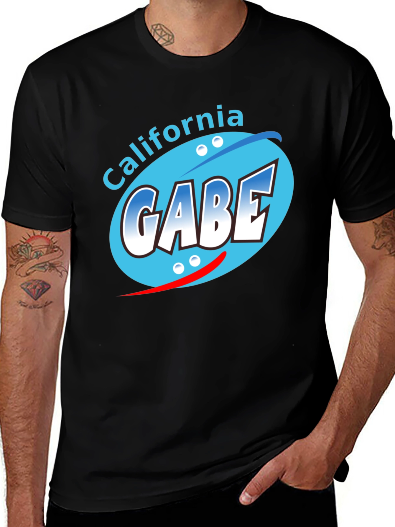 California Gabe Graphic Black T-Shirt