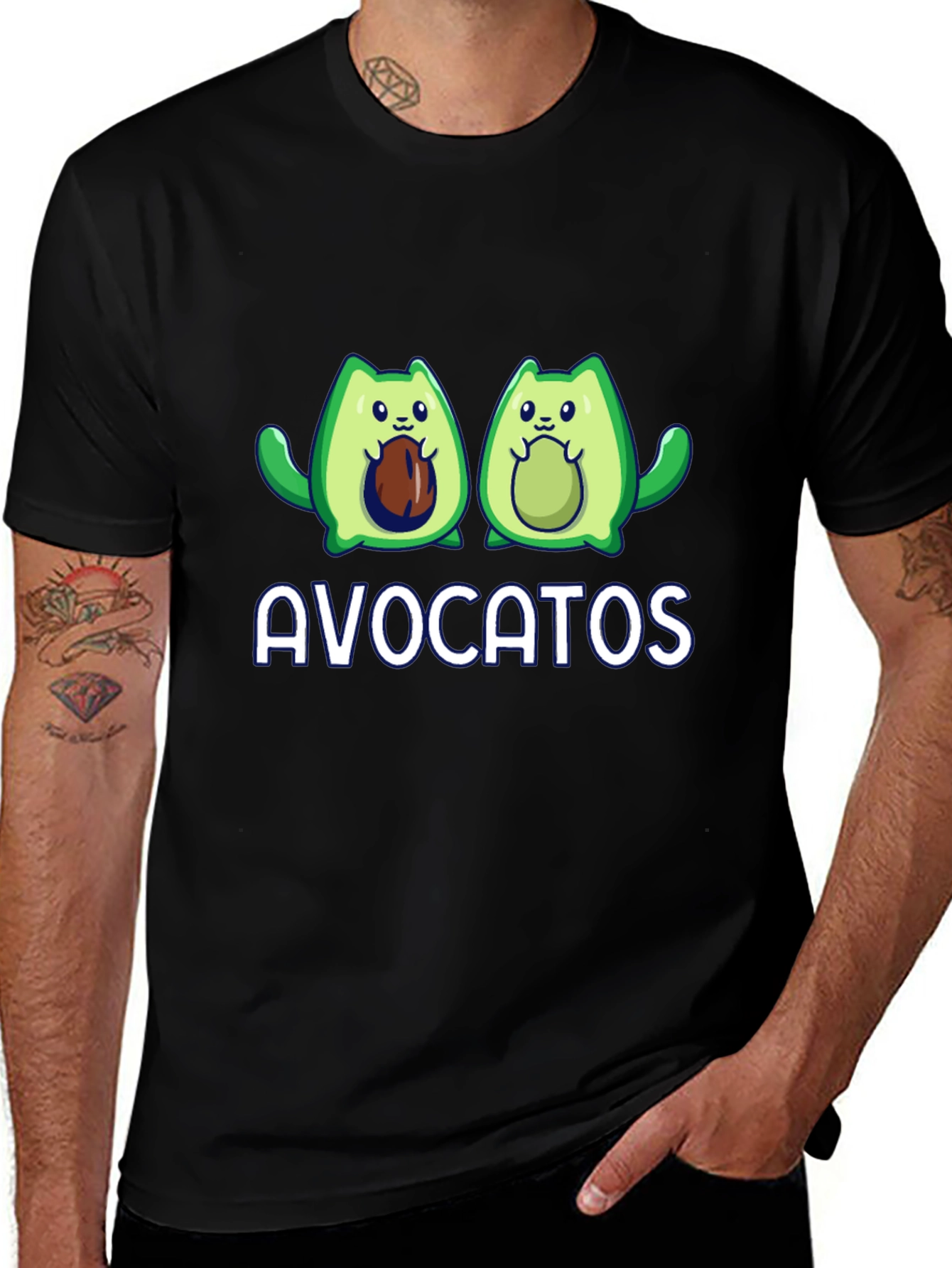 Variant 14 of Avocato T-Shirt: Cute Avocado Cat Graphic Tee