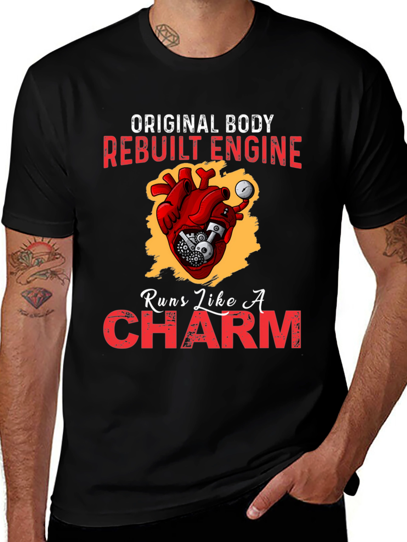 Variant 15 of Rebuilt Engine Heart T-Shirt