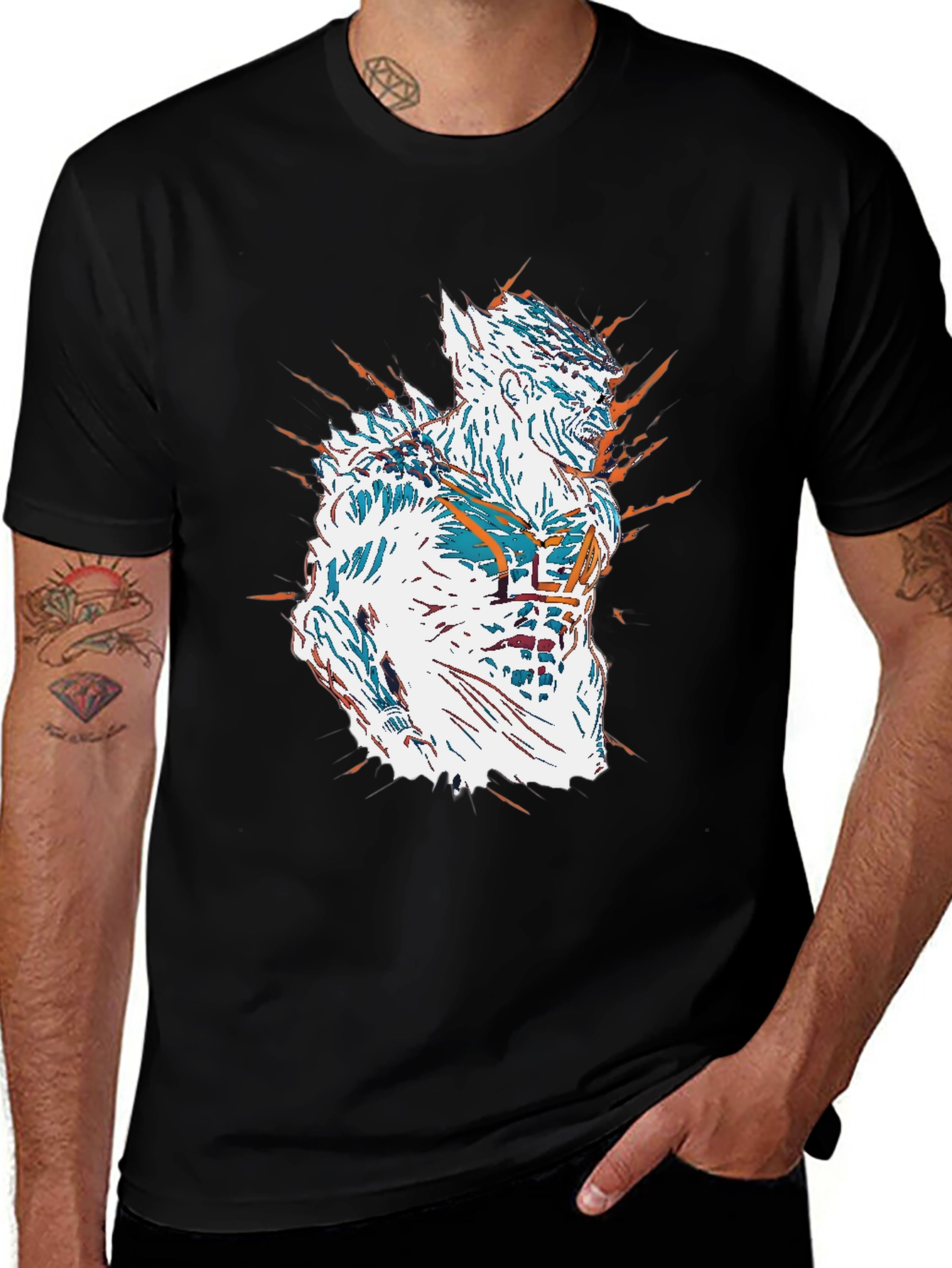 Variant 5 of Abstract Graphic Black T-Shirt
