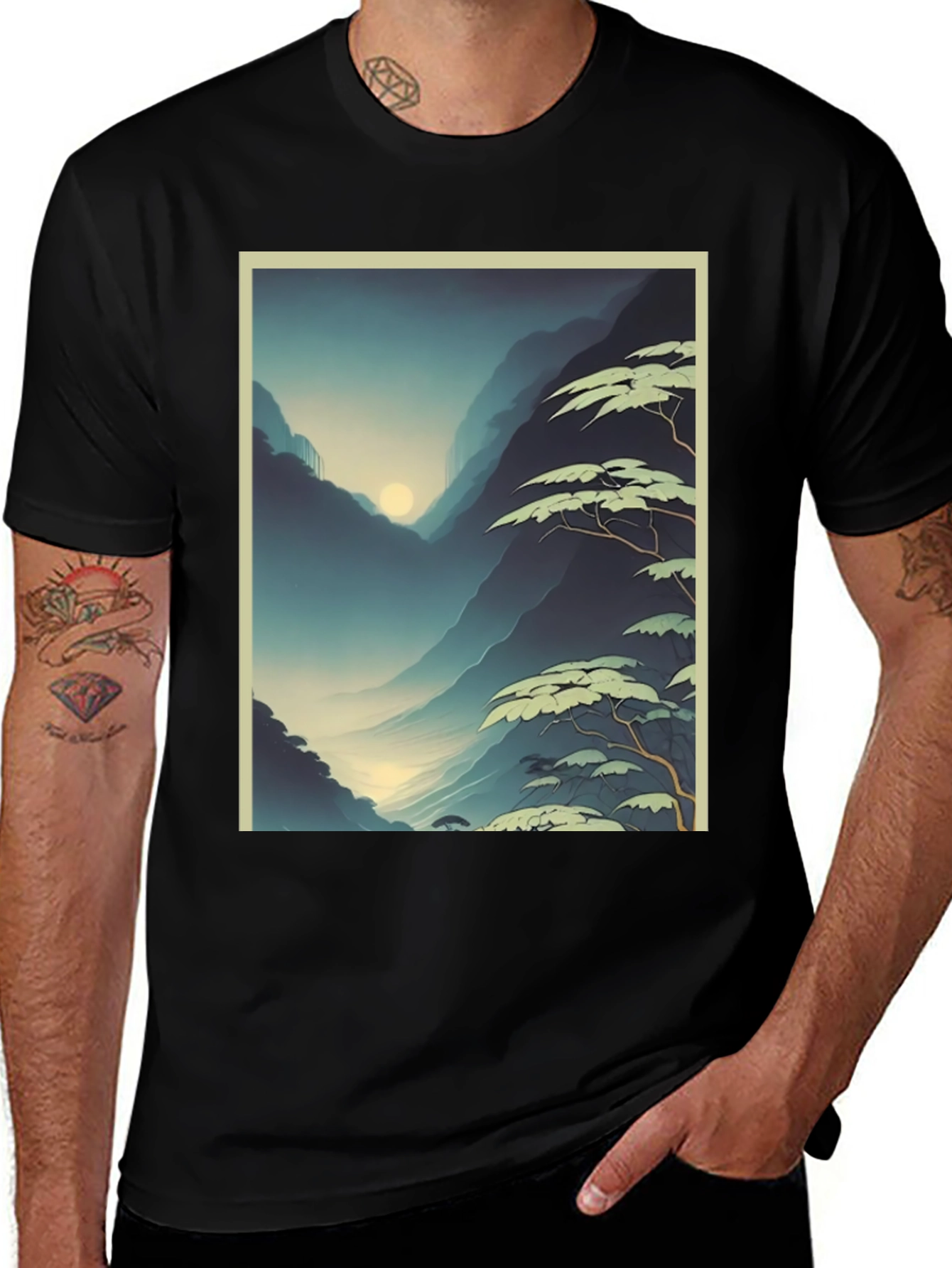 Variant 23 of Mountain Vista Graphic Tee - Stylish Unisex T-Shirt