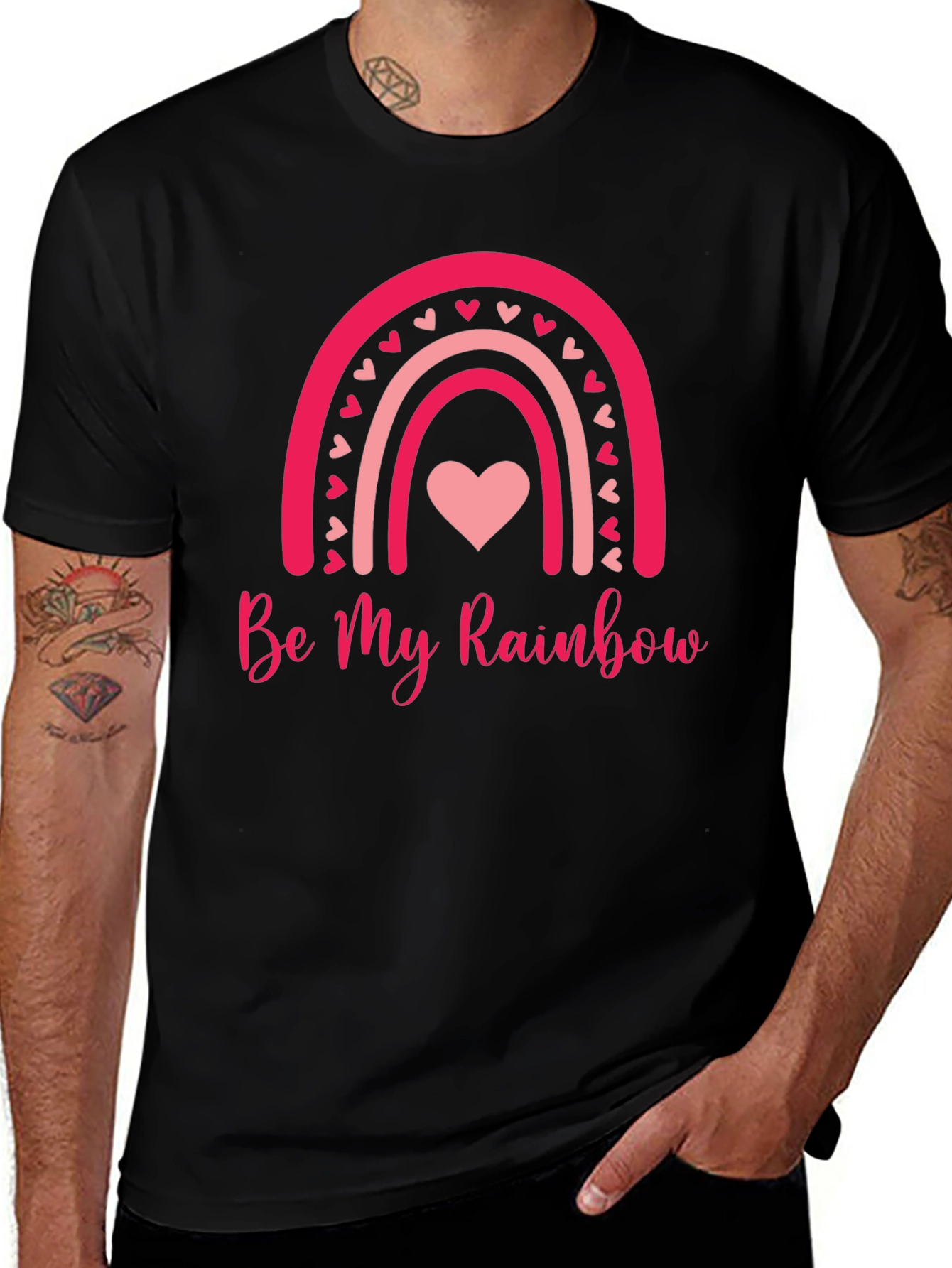Be My Rainbow Heart Valentine's Day T-Shirt