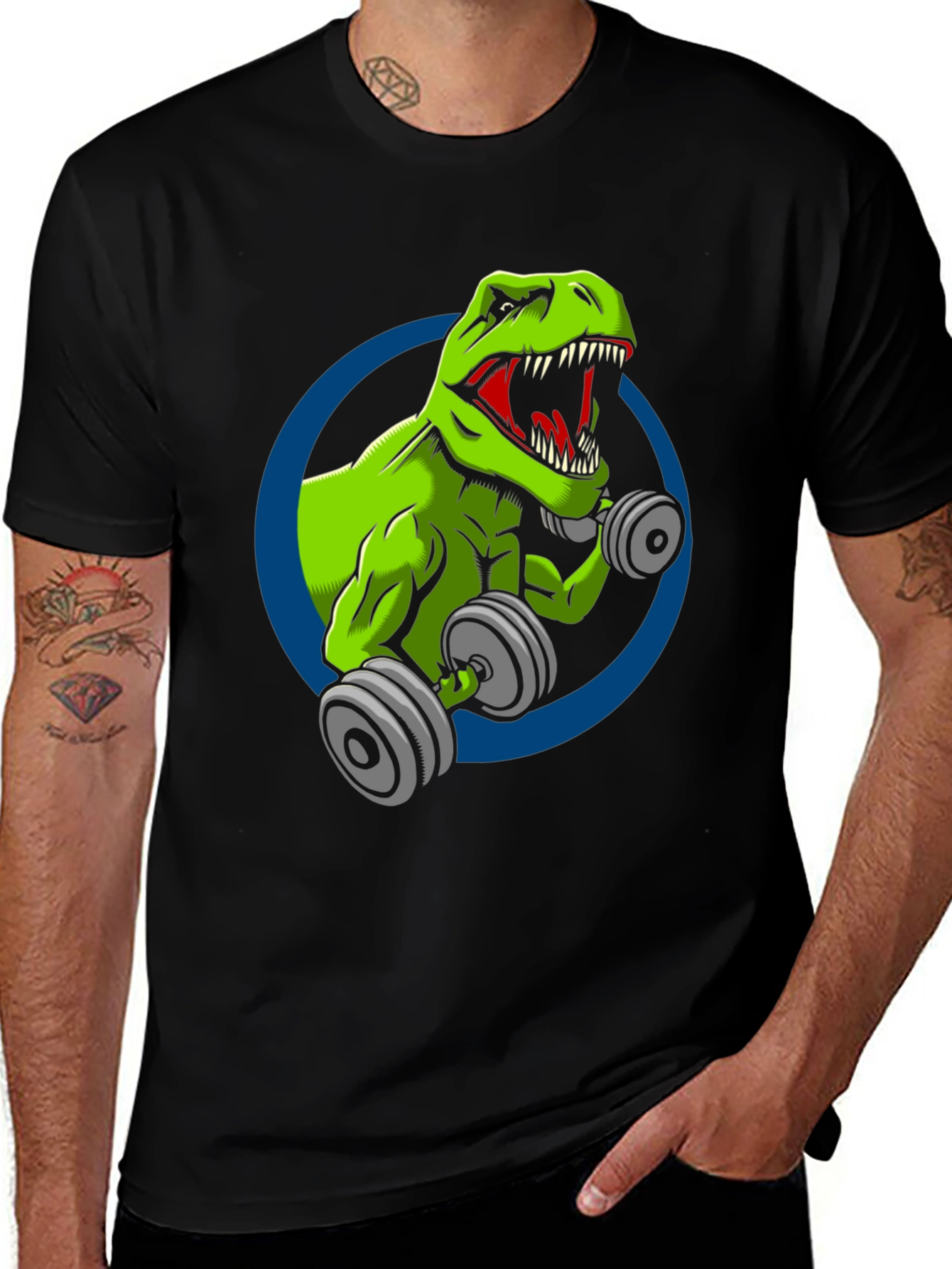 Variant 14 of Dino Workout T-Shirt - Gym Rex Apparel