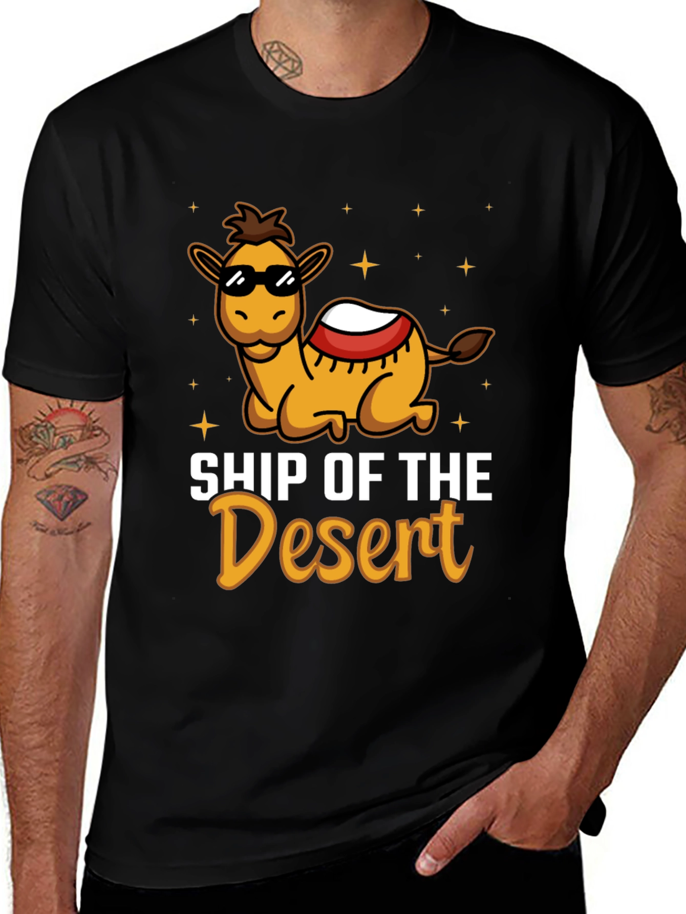 Variant 5 of Cool Camel "Ship of the Desert" Graphic Tee