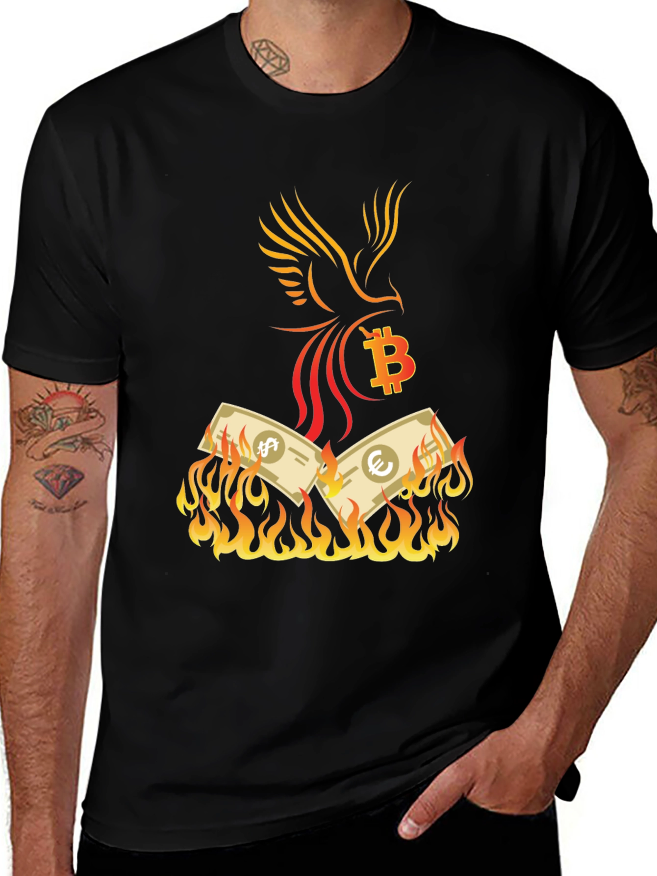 Variant 28 of Bitcoin Phoenix T-Shirt